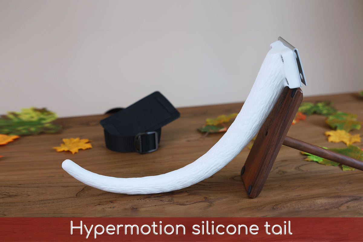 Hypermotion tail silicone core with secure leather holster hyper motion tail wagging tail kemonomimi therian silicone core tail supermotion