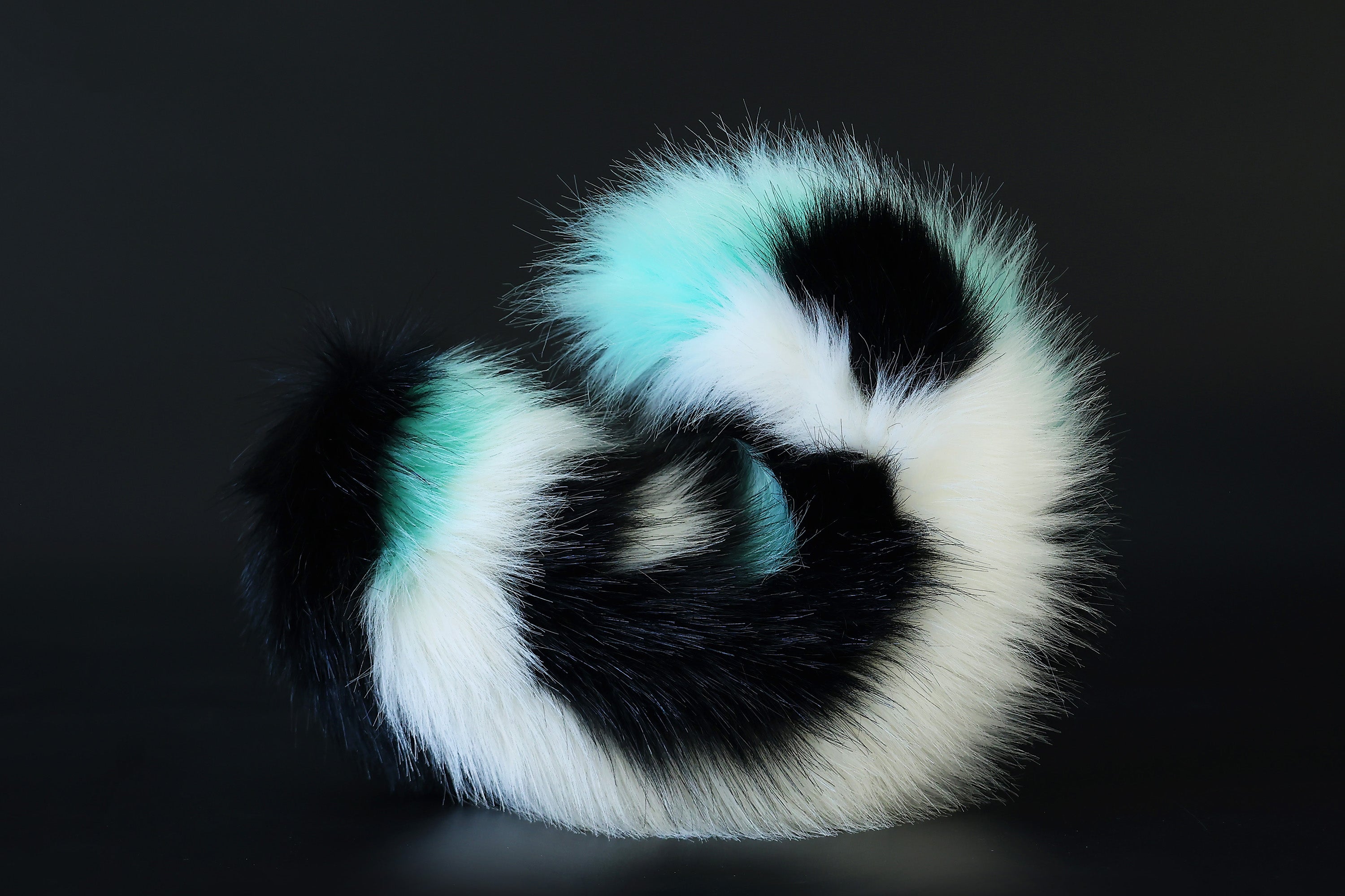 Lake blue faux fur shepherd dog tail and ear Splicing Shiba Inu dog ear and tail anime cosplay therian puppy ear tail butt plug dog girl kemonomimi puppy furry