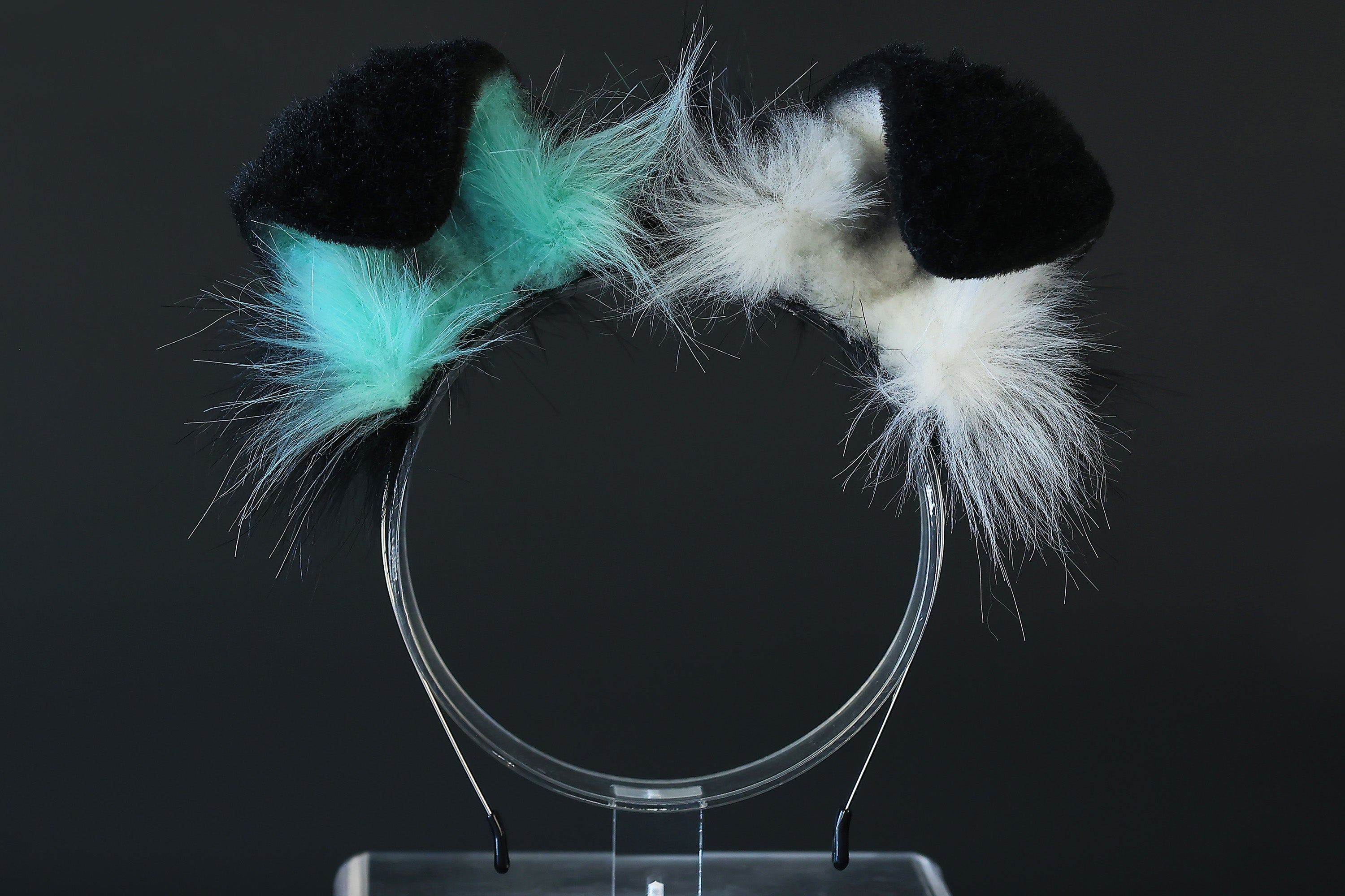 Lake blue faux fur shepherd dog tail and ear Splicing Shiba Inu dog ear and tail anime cosplay therian puppy ear tail butt plug dog girl kemonomimi puppy furry