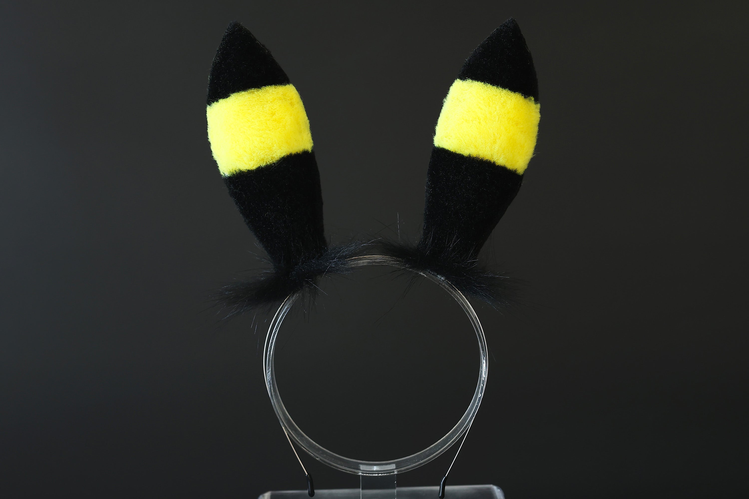 MTO Shiny Umbreon Ears and Tail Butt Plug Faux Fur Yellow Black Pokemo Aliriga MTO Shiny Umbreon Ears and Tail Butt Plug Faux Fur Yellow Black Pokemo Aliriga