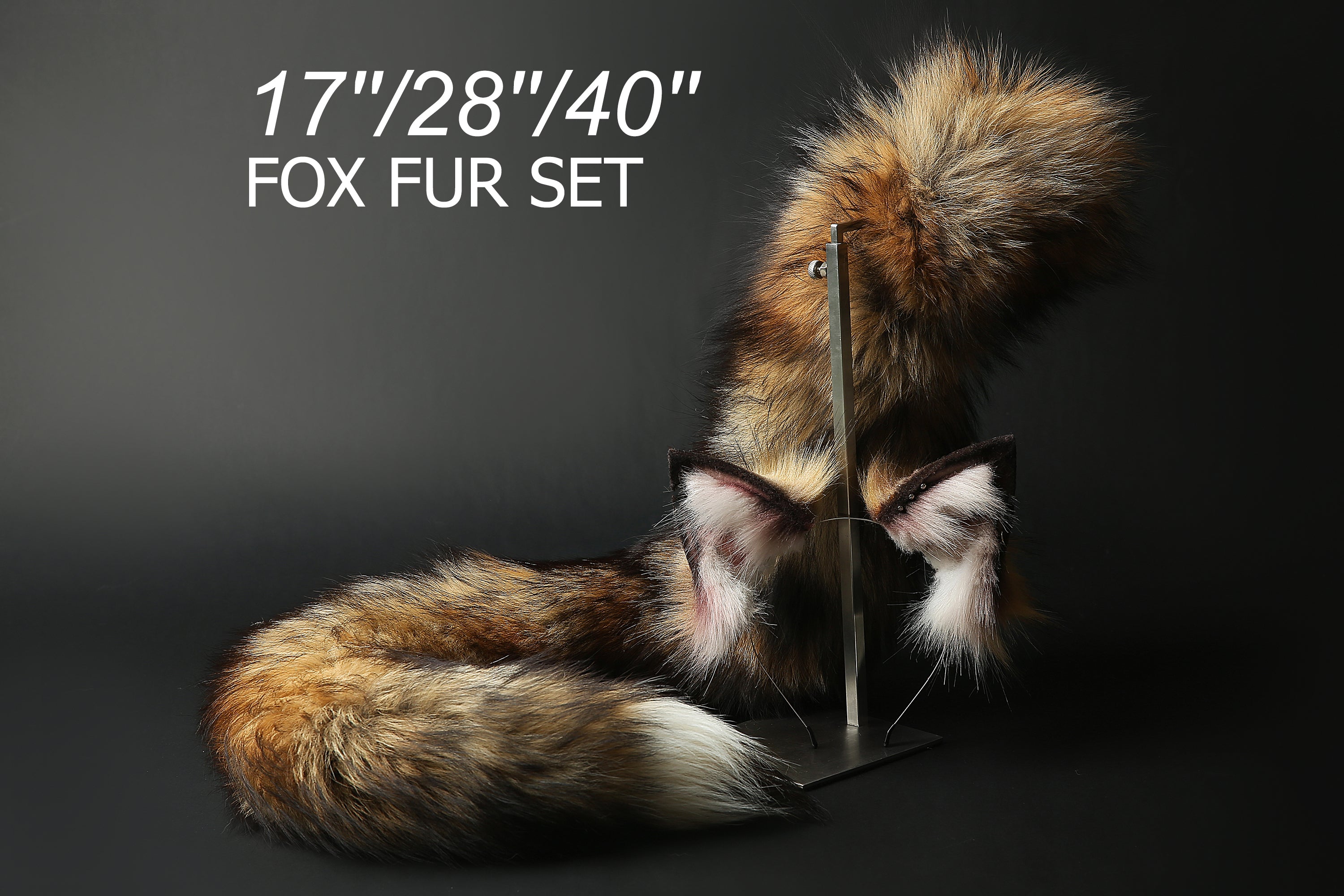 Fox tail plug and ear set - fox ear and tail buttplug - wolf tail butt Aliriga Fox tail plug and ear set - fox ear and tail buttplug - wolf tail butt Aliriga