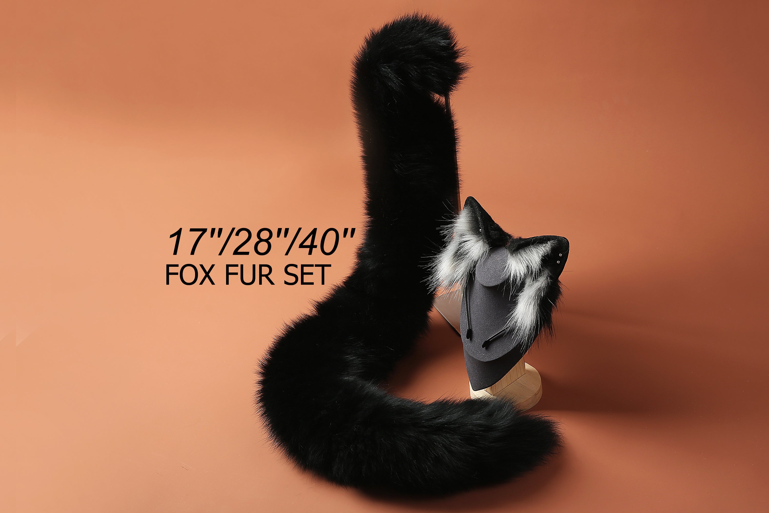 Fox tail plug and ear set - fox ear and tail buttplug - wolf tail butt plug - anal plug tail cat ear anime cosplay - Christmas gift -mature