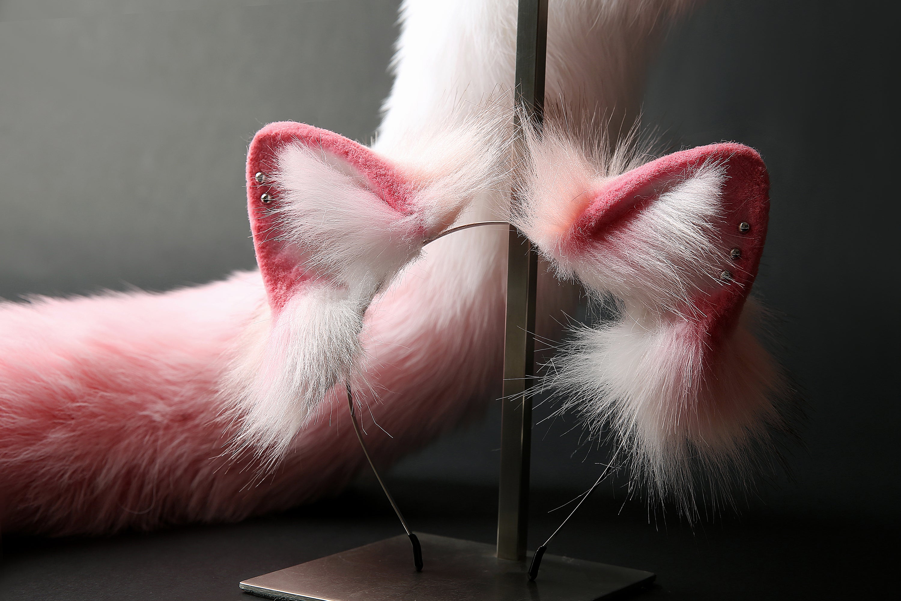 Fox tail plug and ear set - fox ear and tail buttplug - wolf tail butt plug - anal plug tail cat ear anime cosplay - Christmas gift -mature