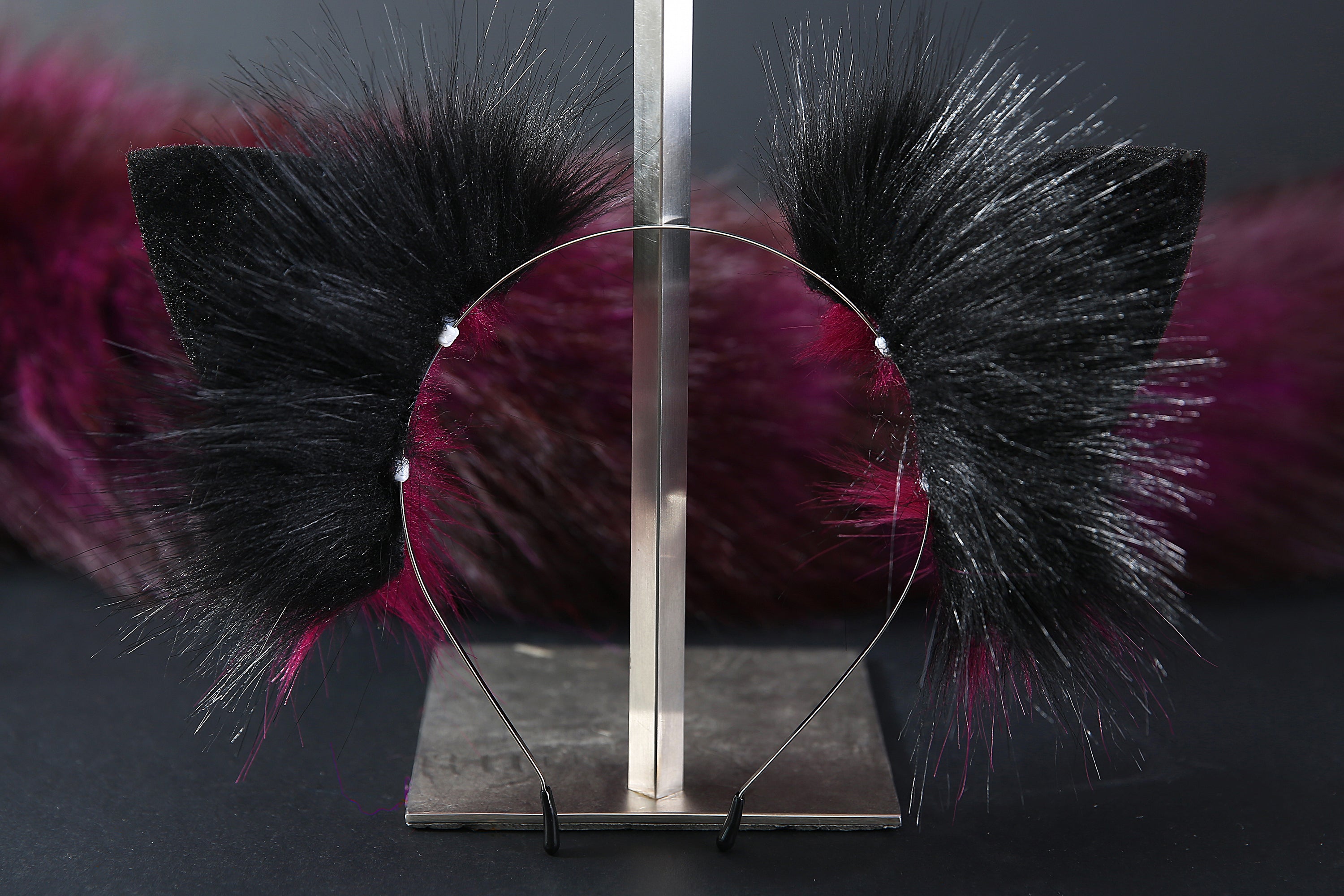 Purple fox tail plug and ear set - fox ear and tail buttplug - wolf ta Aliriga Purple fox tail plug and ear set - fox ear and tail buttplug - wolf ta Aliriga