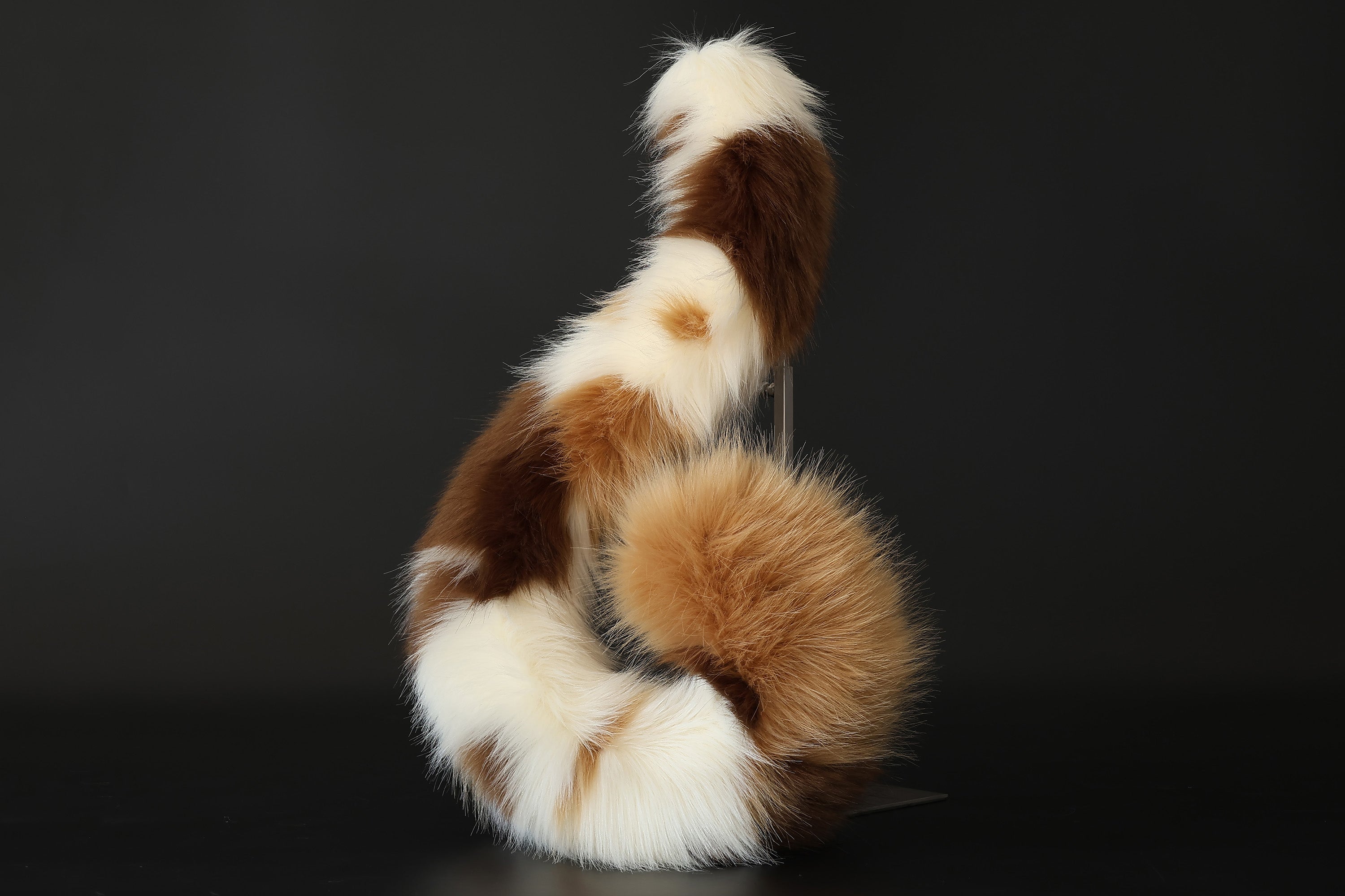 Realistic calico faux fur cat ears and tail butt plug kitten ears kittenplay anime cosplay fox ears and tail wolf ear and tail kemonomimi gift therian