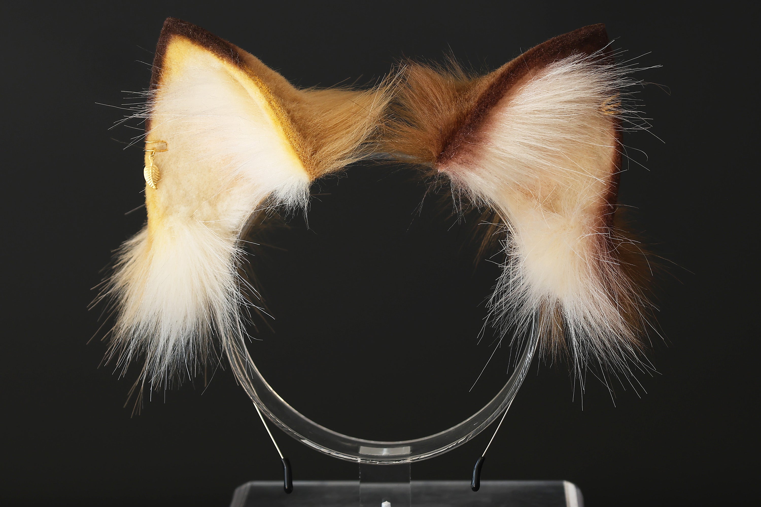 Realistic calico faux fur cat ears and tail butt plug kitten ears kittenplay anime cosplay fox ears and tail wolf ear and tail kemonomimi gift therian