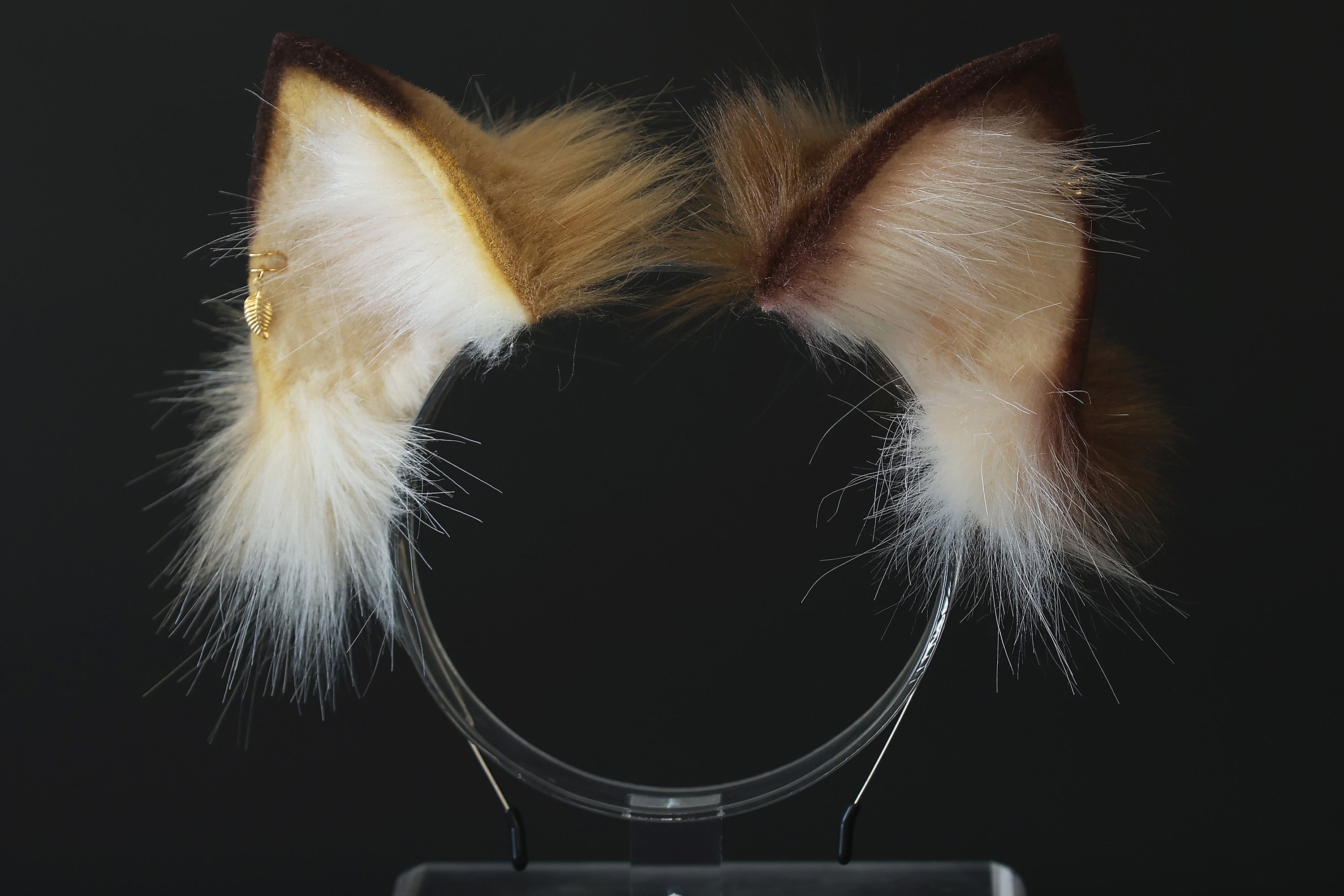 Realistic calico faux fur cat tail and ear kemonomimi kitten ear and tail butt plug anime cosplay therian puppy ear and tail dog ears and tail furry
