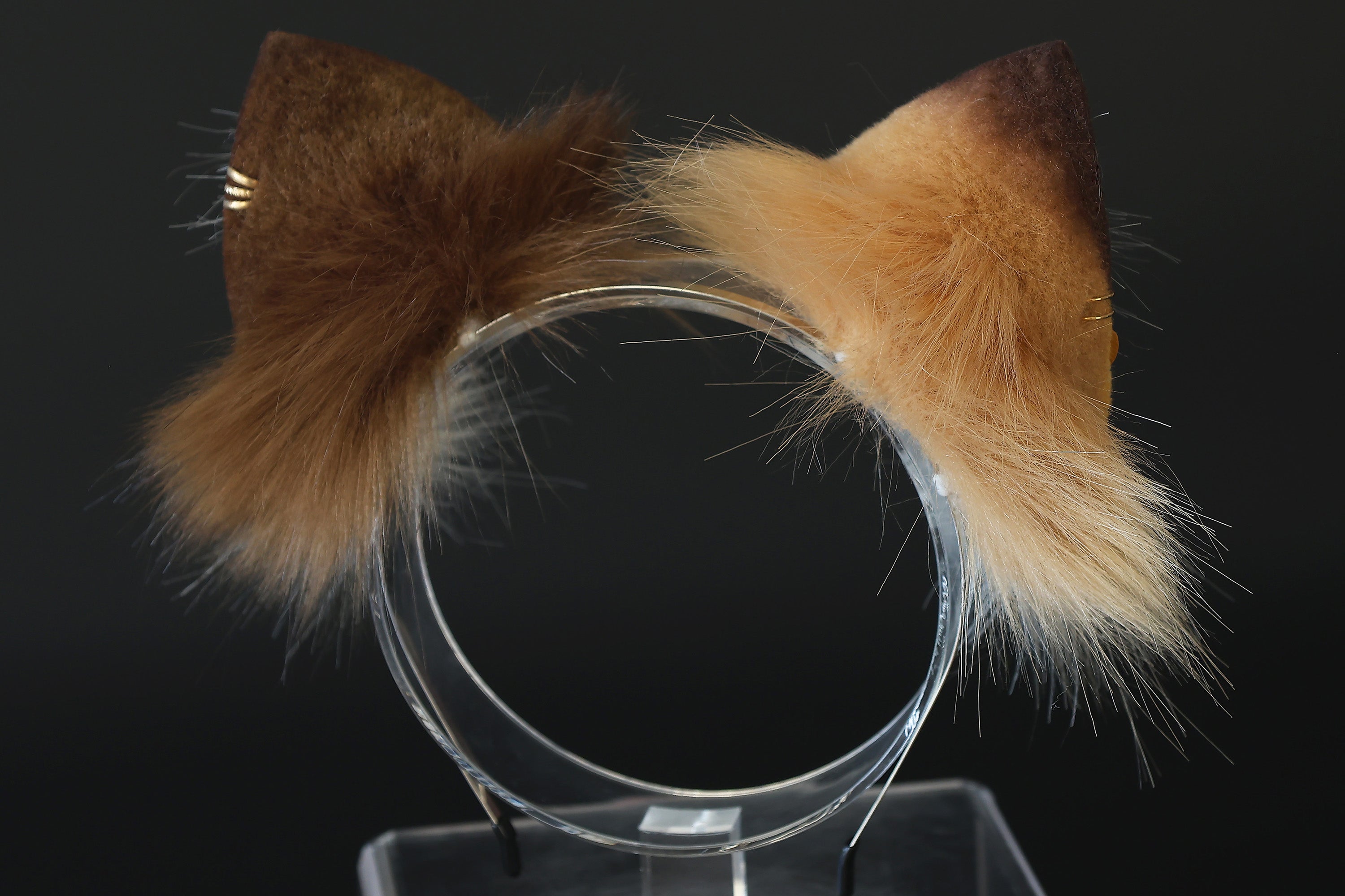Realistic calico faux fur cat tail and ear kemonomimi kitten ear and tail butt plug anime cosplay therian puppy ear and tail dog ears and tail furry