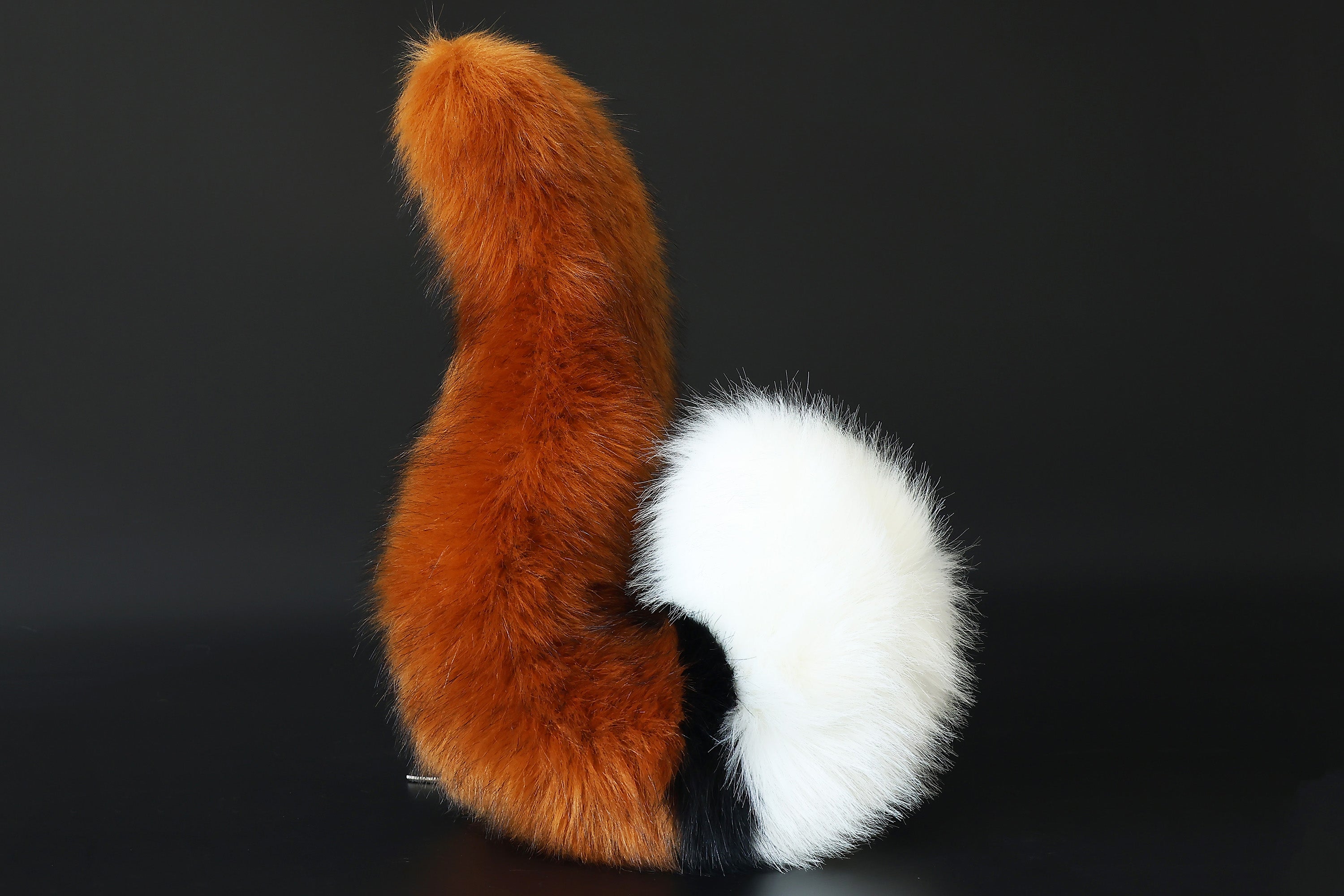 Realistic faux fur fox tail and ear set splicing wolf ear and tail anime cosplay therian cat ear and tail butt plug kitten kemonomimi halloween gifts