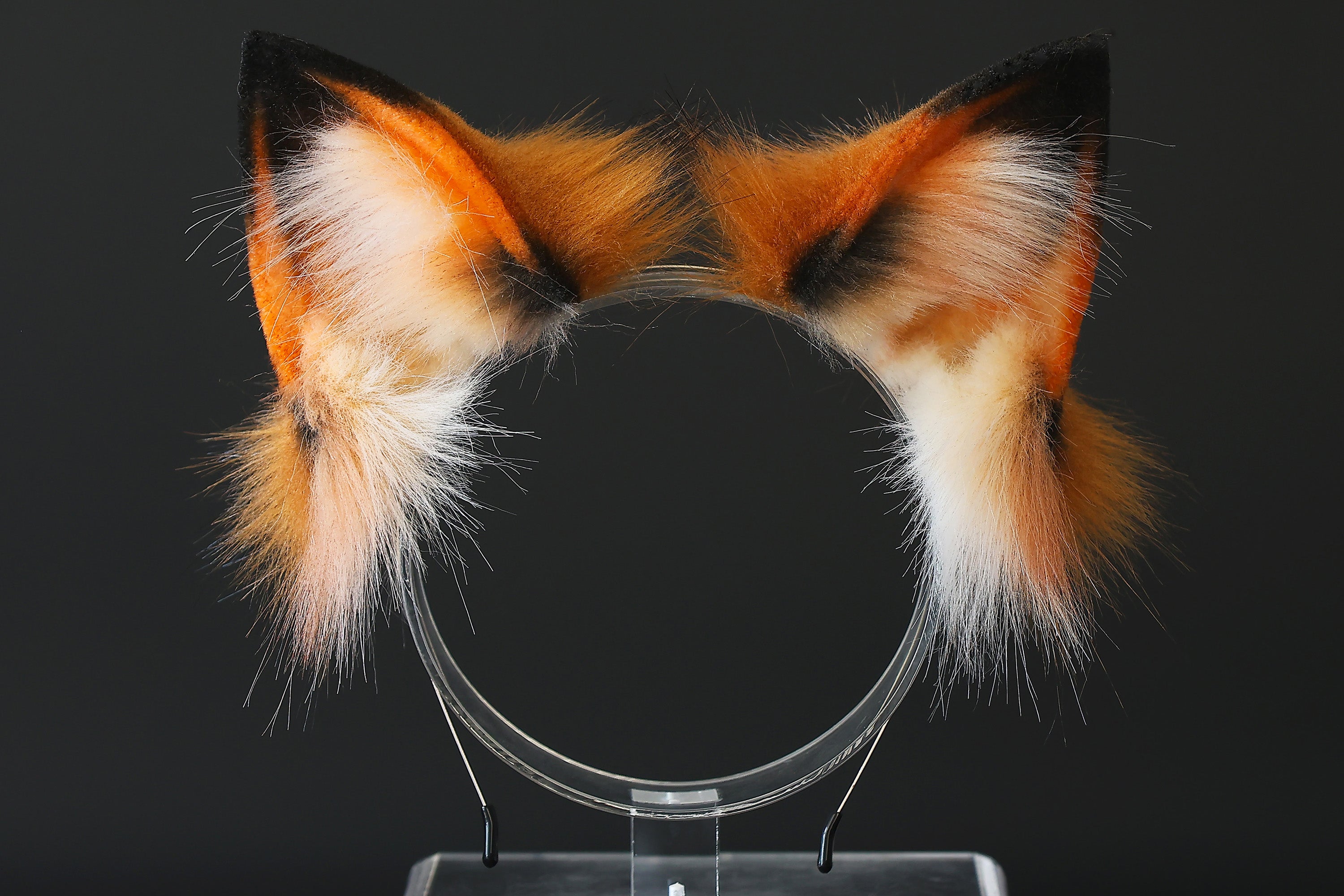 Realistic faux fur fox tail and ear set splicing wolf ear and tail anime cosplay therian cat ear and tail butt plug kitten kemonomimi halloween gifts