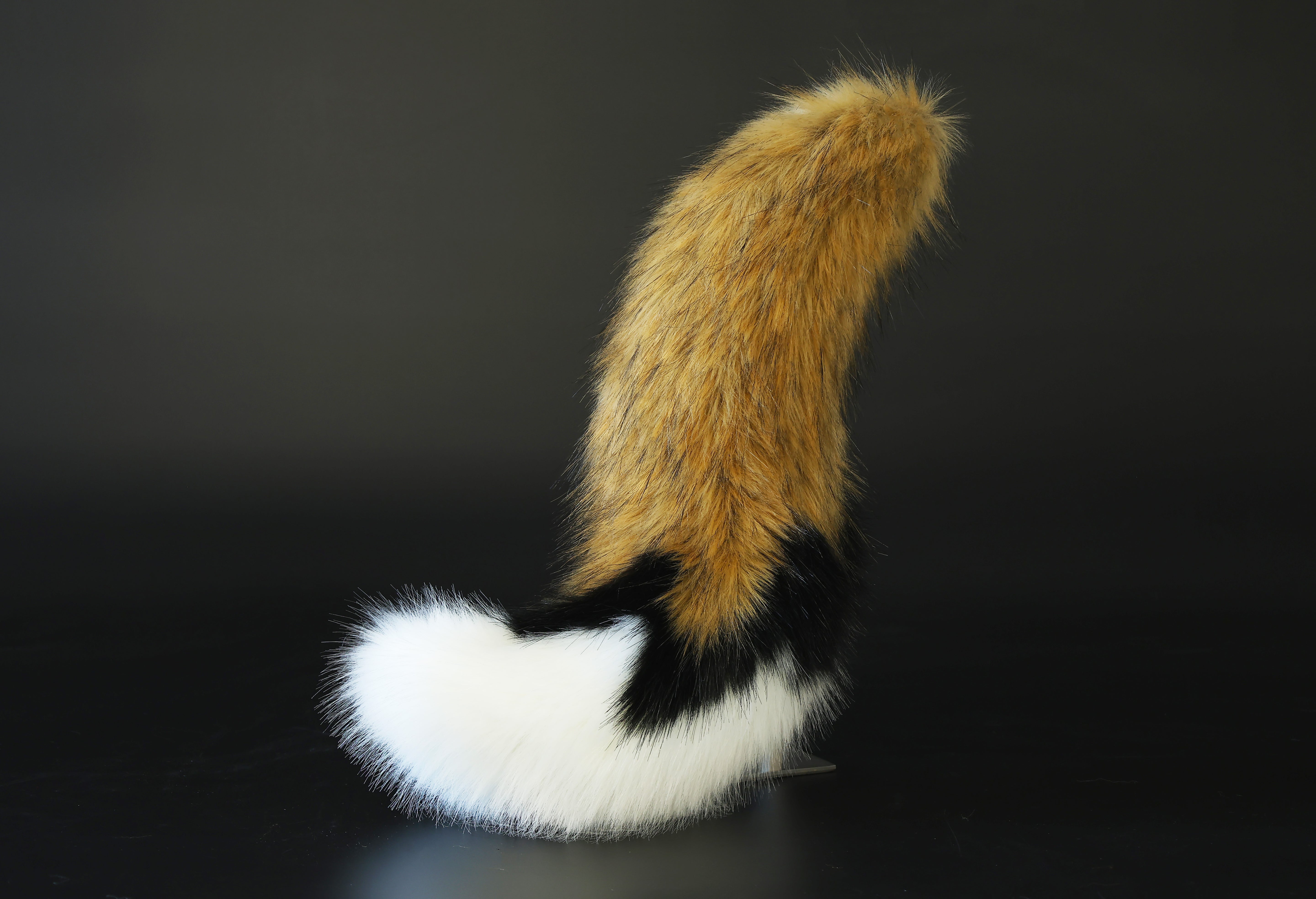 Realistic faux fur fox tail and ear set splicing wolf ear and tail butt plug anime cosplay therian cat ear and tail kitten tail and ears kemonomimi