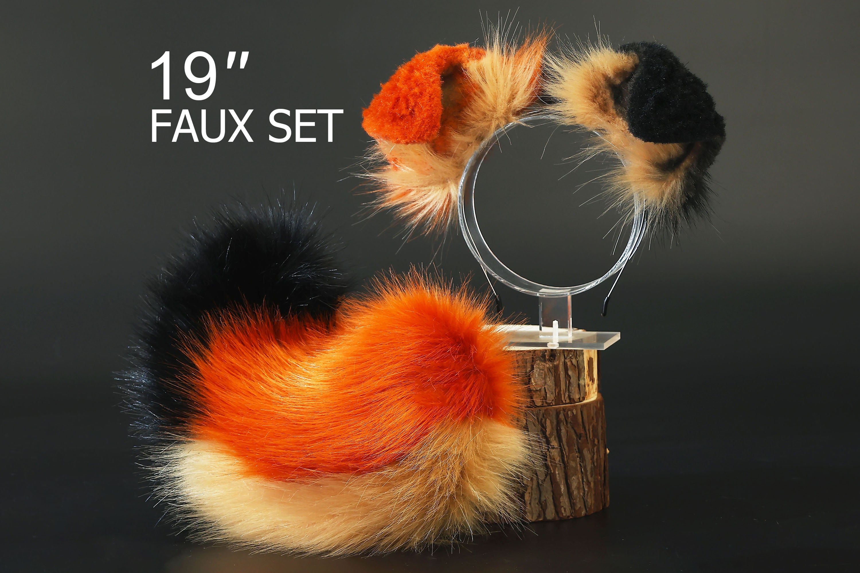 Realistic faux fur shepherd dog tail and ear Shiba Inu dog ear and tail butt plug puppy therian animal cosplay puppy ear and tail puppy kemonomimi ears gift
