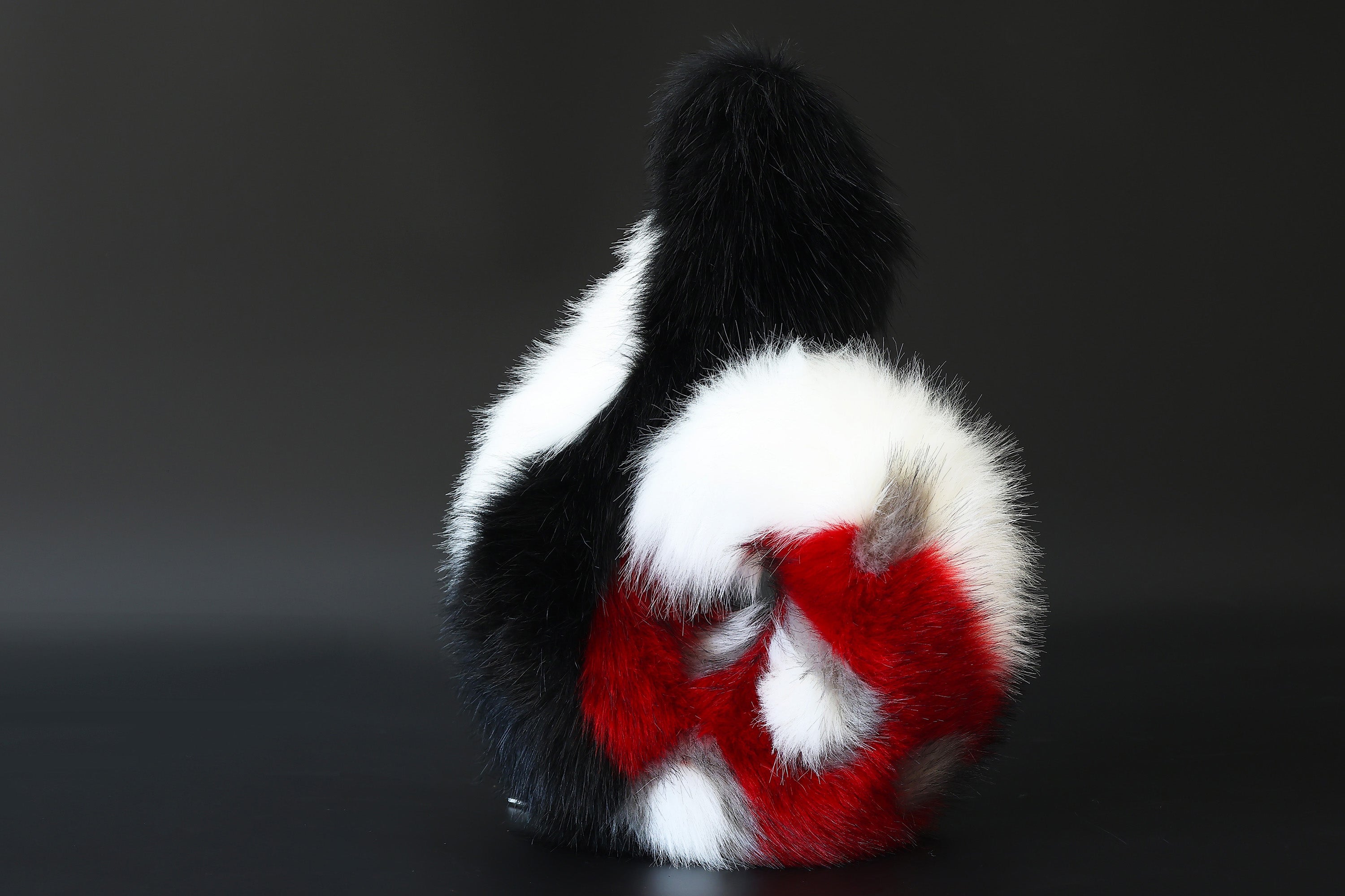 Red black faux fur shepherd dog tail and ear set Shiba Inu dog ear and tail butt plug anime cosplay therian puppy ear and tail puppy girl kemonomimi