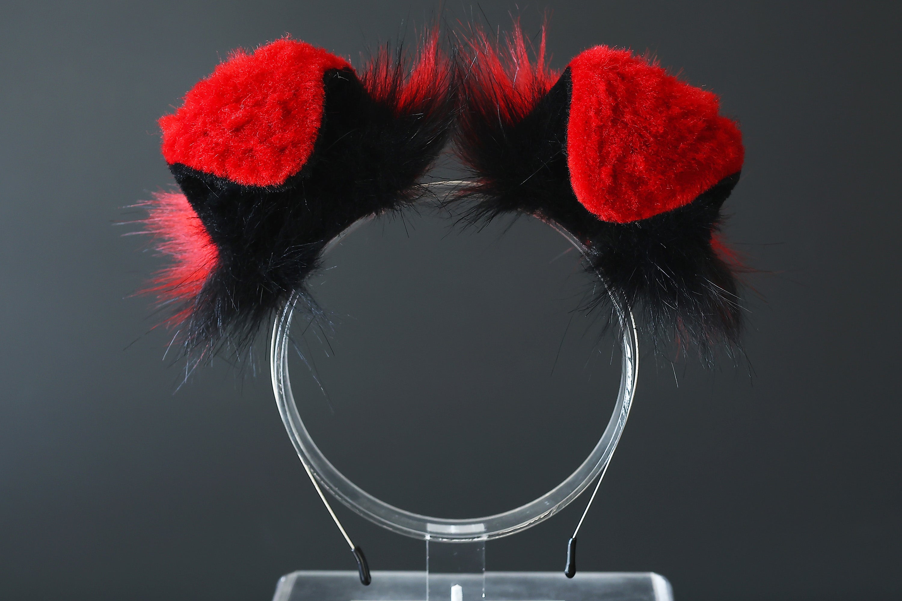 Red black puppy ear and tail plug set kemonomimi Shepherd dog ear and tail plug set Shiba Inu dog ear and tail butt plug set cosplay petplay puppy play dog therian