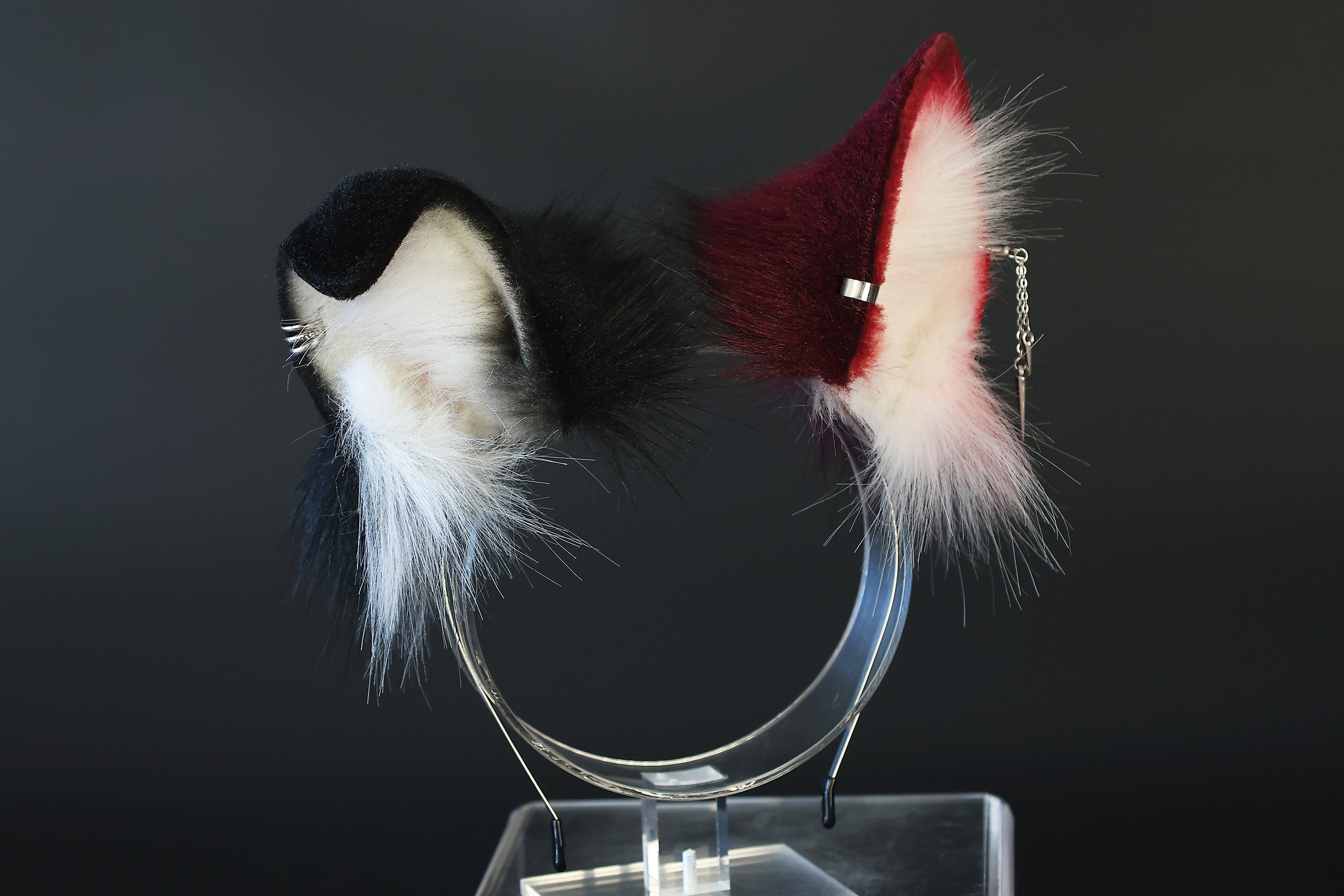 Win red puppy ear and tail plug set kemonomimi Shepherd dog ear and tail plug set Shiba Inu dog ear and tail butt plug set cosplay petplay puppy play dog therian