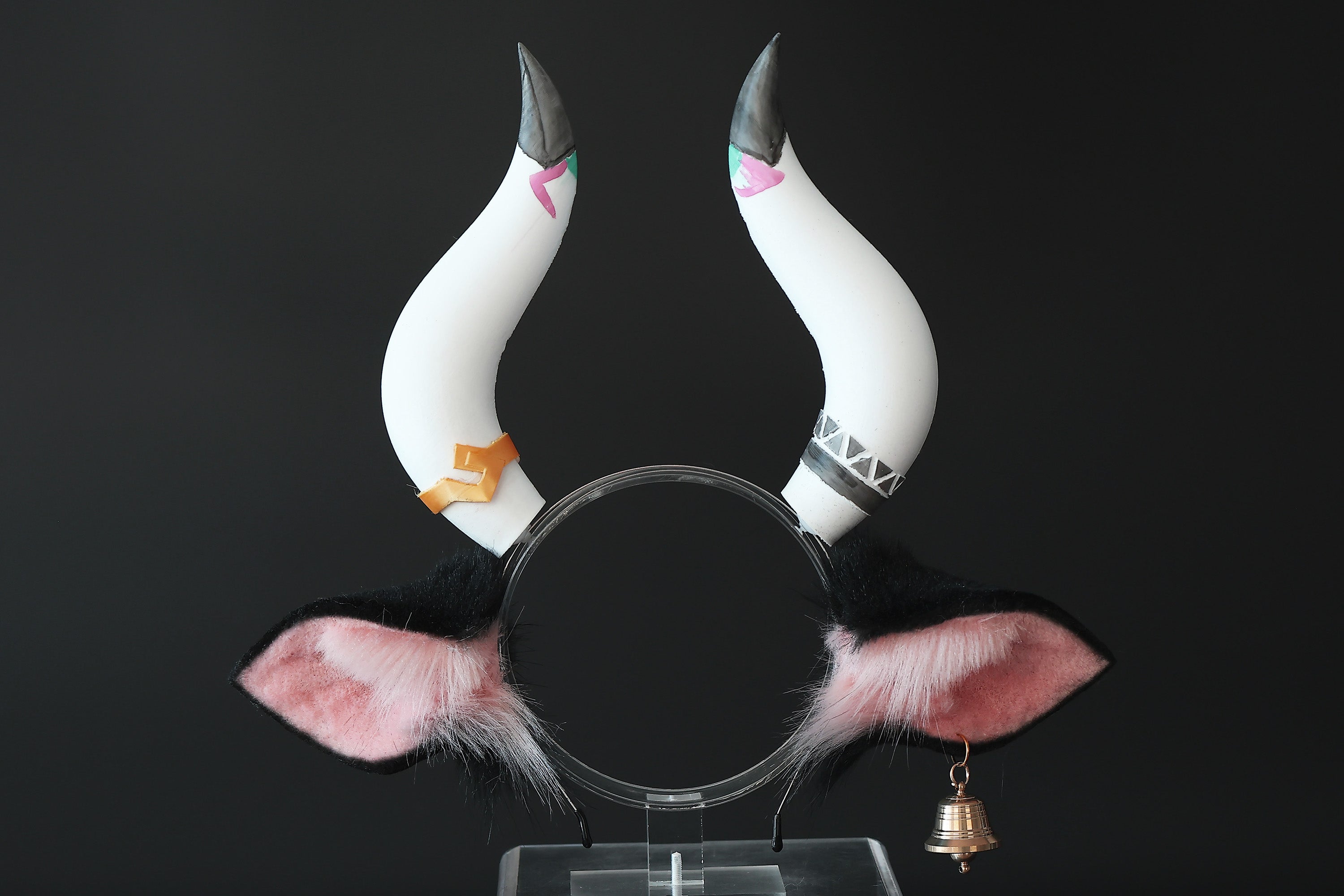 Varesa Genshin Impact Cosplay Ear And Tail Pink Genshin Impact Varesa Cosplay Costume Ears And Tail Anime Girl Kemonomimi Cow Ear And Tail Butt Plug