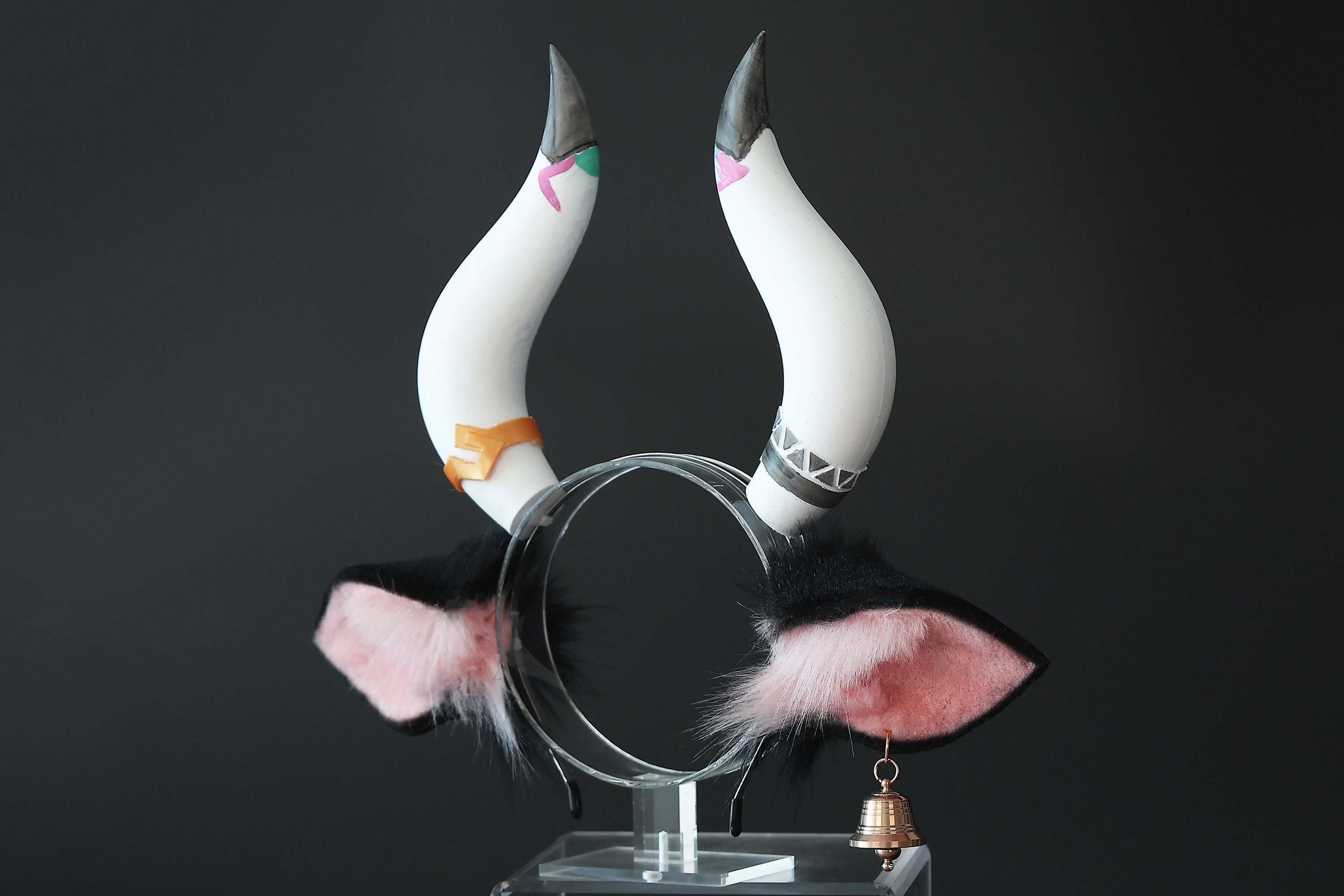 Varesa Genshin Impact Cosplay Ear And Tail Pink Genshin Impact Varesa Cosplay Costume Ears And Tail Anime Girl Kemonomimi Cow Ear And Tail Butt Plug