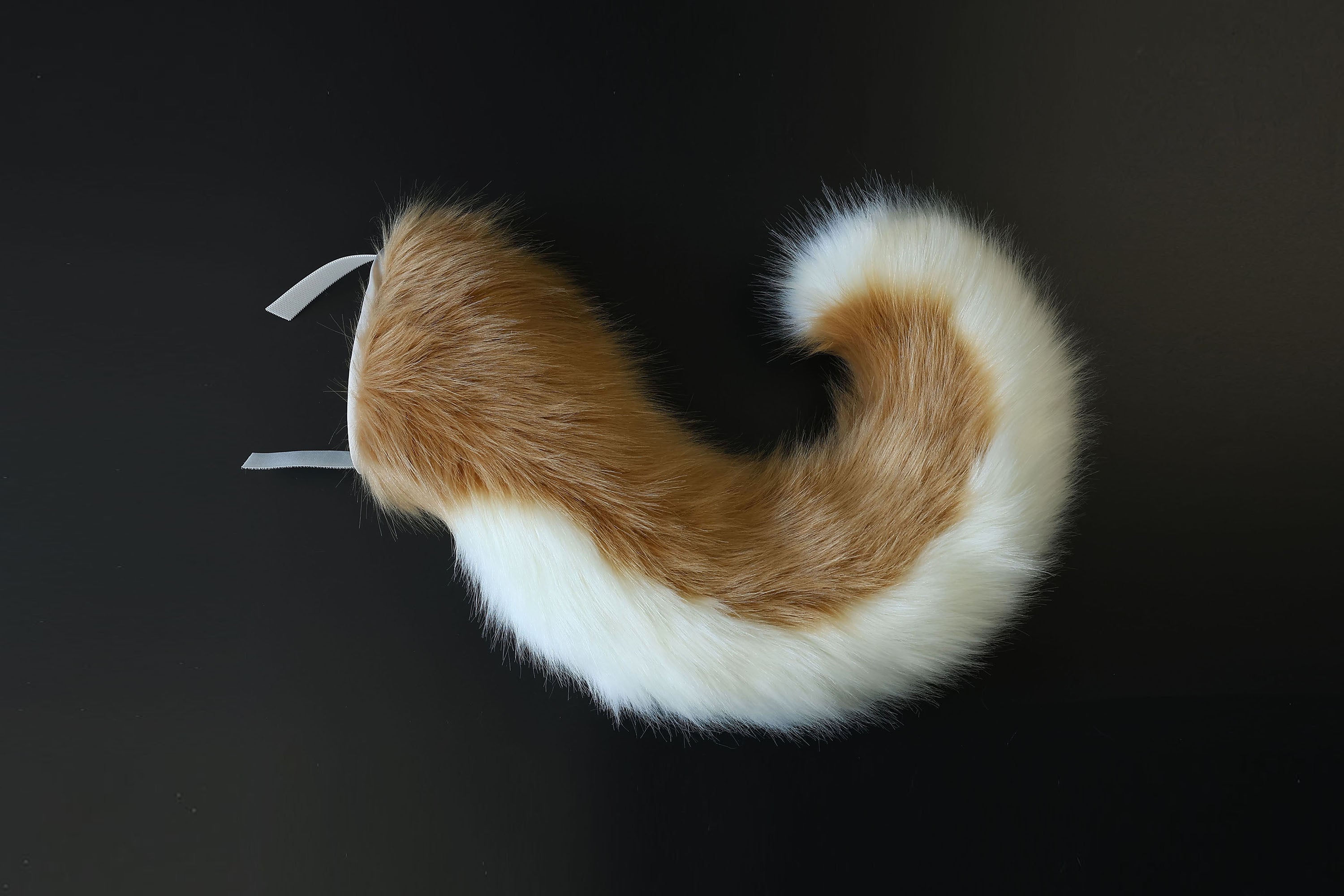 Blonde hyper motion tail sleeve for silicone core tail light tan dog hypermotion tail covers super motion tail covers puppy therian tail kemonomimi