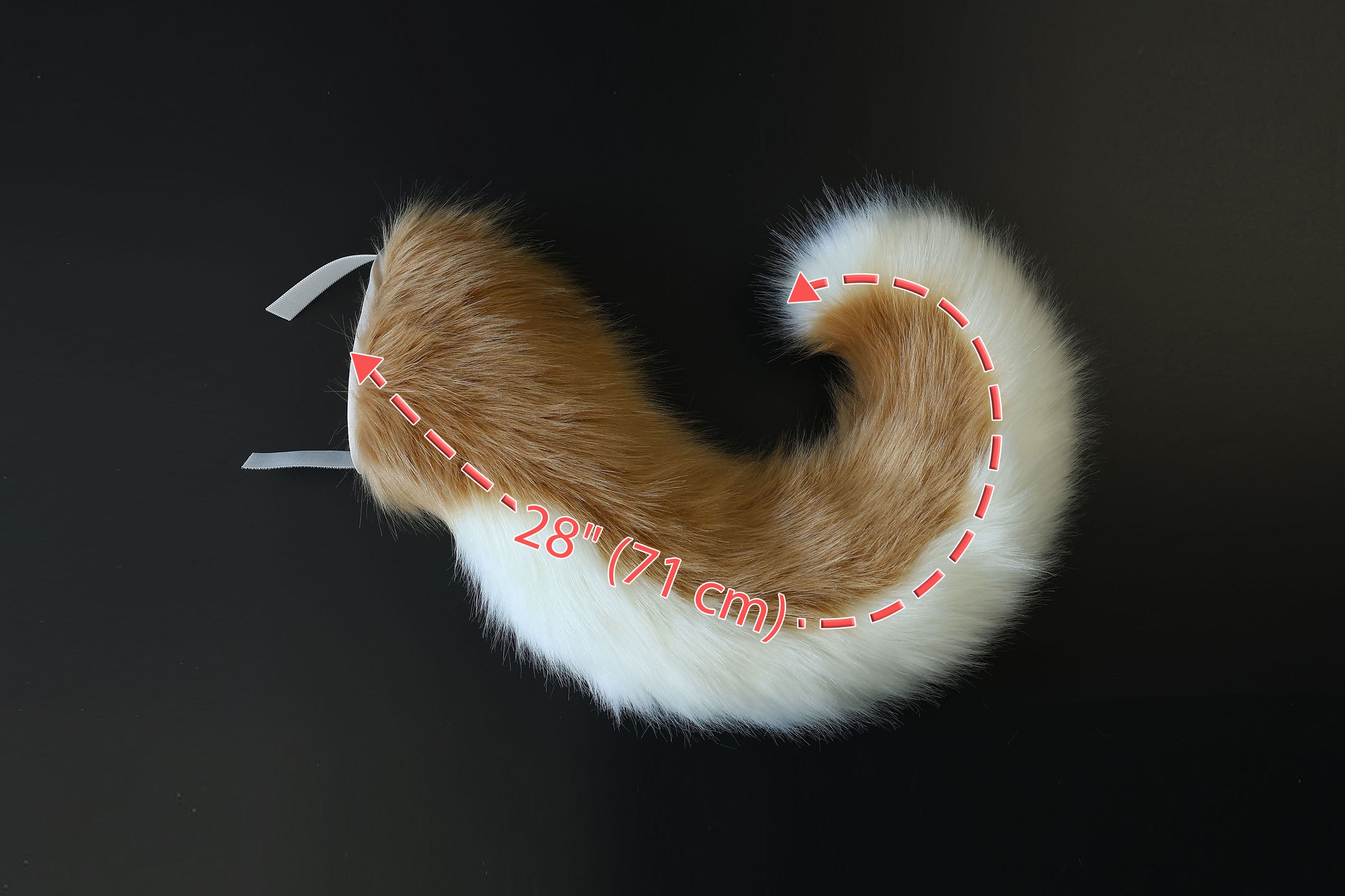 Blonde hyper motion tail sleeve for silicone core tail light tan dog hypermotion tail covers super motion tail covers puppy therian tail kemonomimi
