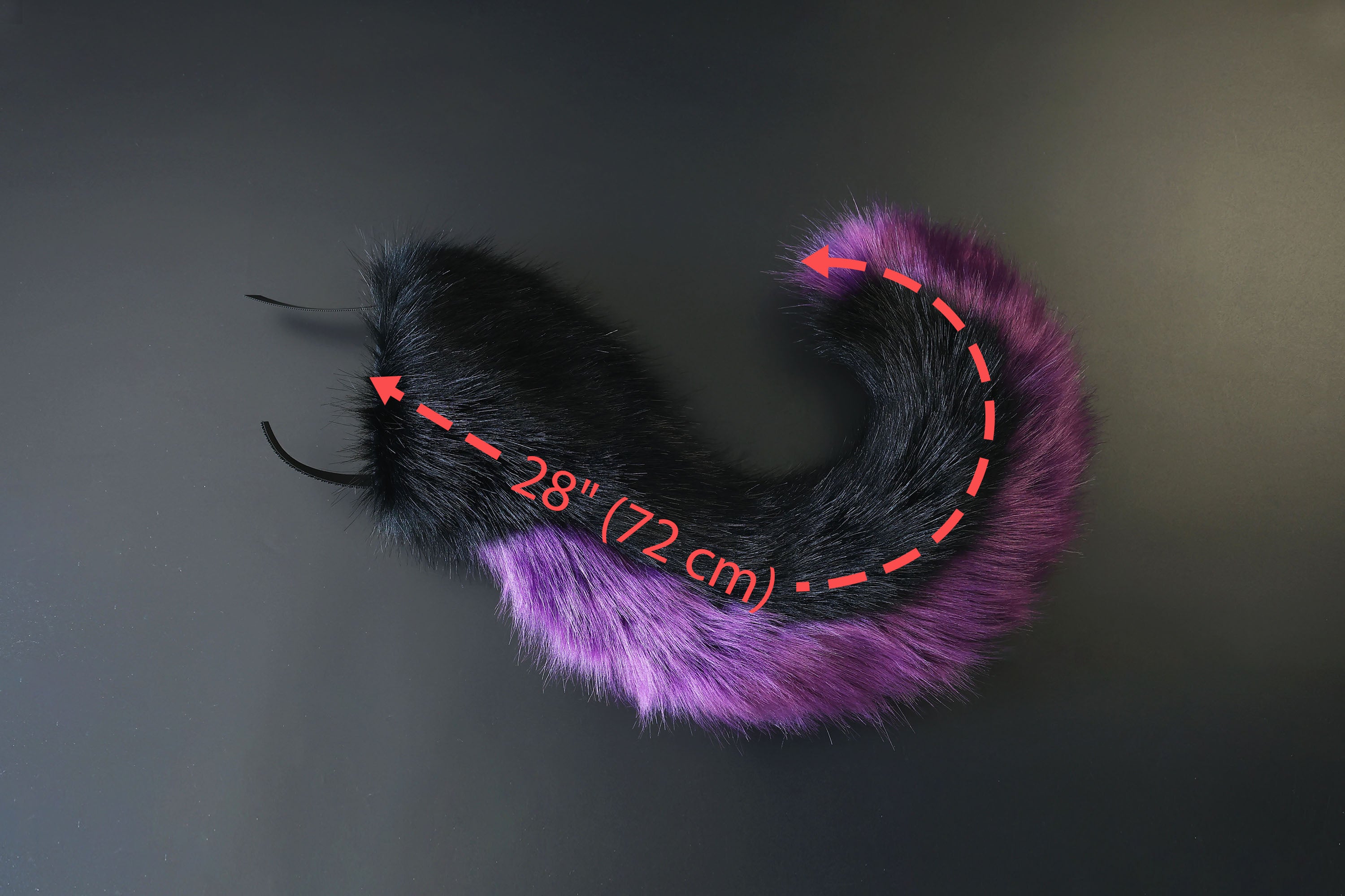 Hyper motion tail sleeve for silicone core base black purple dog hypermotion tail covers super motion tail covers therian pup kemonomimi