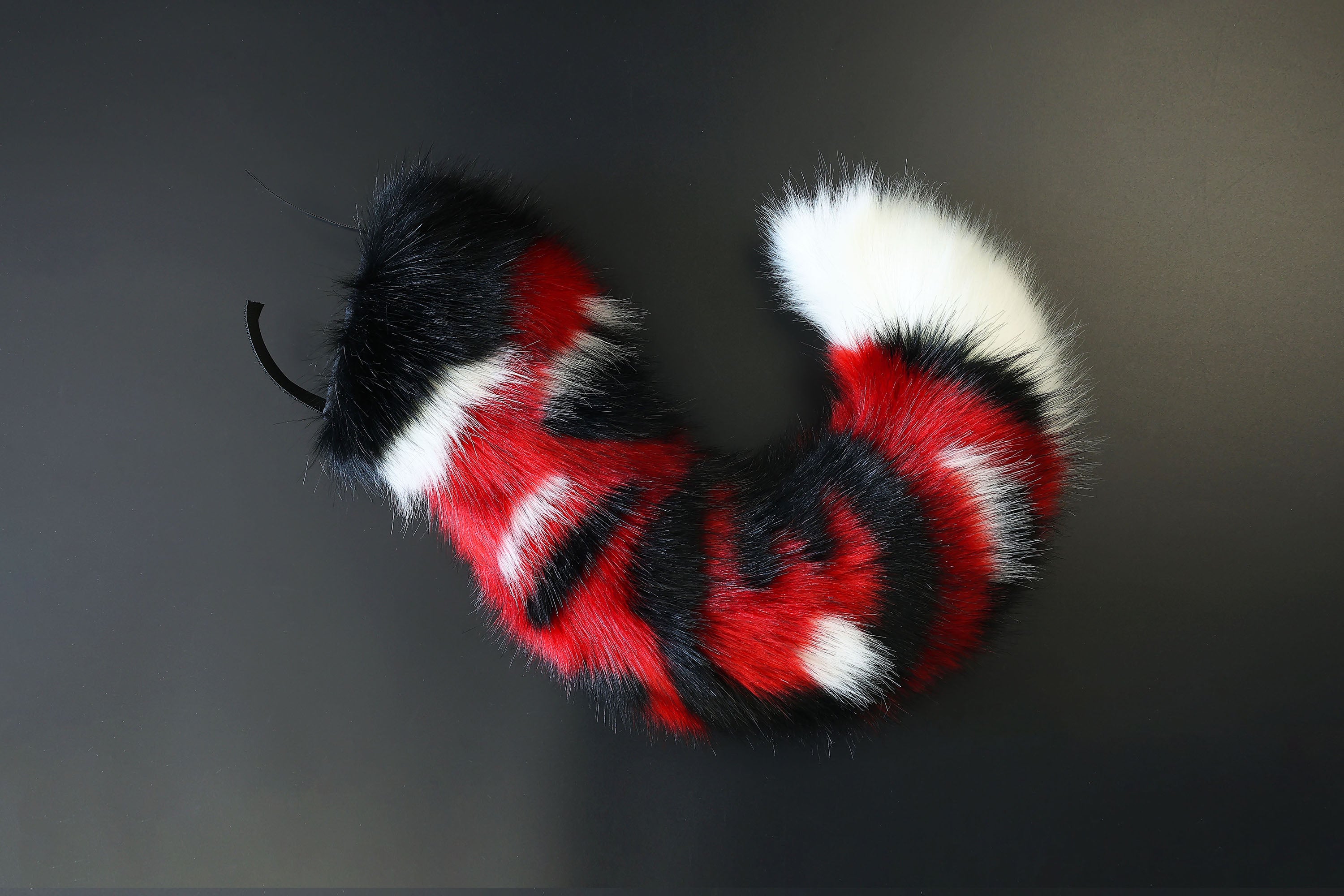 Calico red hyper motion tail sleeve for silicone core tail base dog hypermotion tail covers super motion tail covers therian puppy kemonomimi