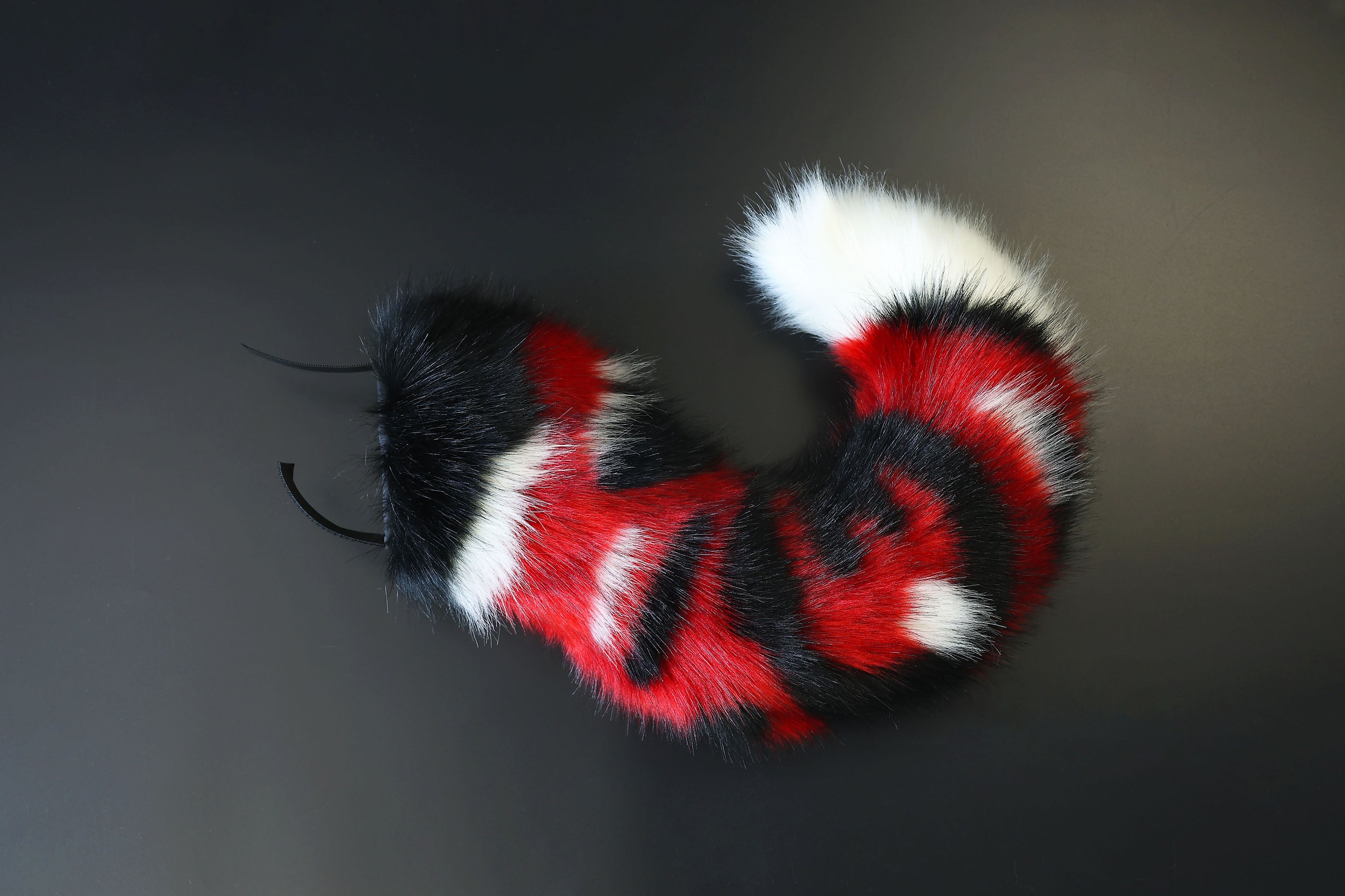 Calico red hyper motion tail sleeve for silicone core tail base dog hypermotion tail covers super motion tail covers therian puppy kemonomimi