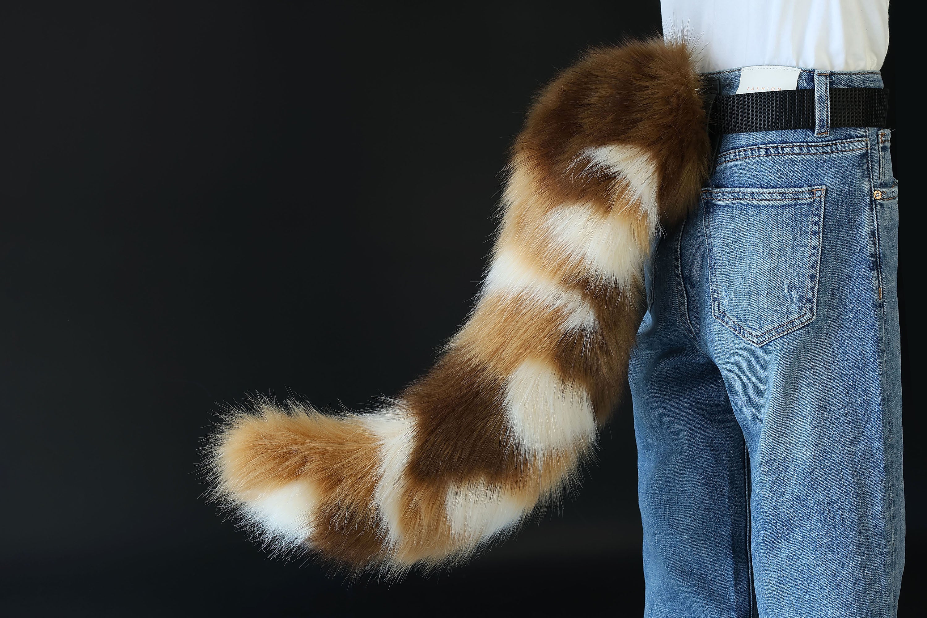 Calico hyper motion tail sleeve for silicone core tail dog hypermotion tail covers cat super motion tail covers therian puppy kemonomimi