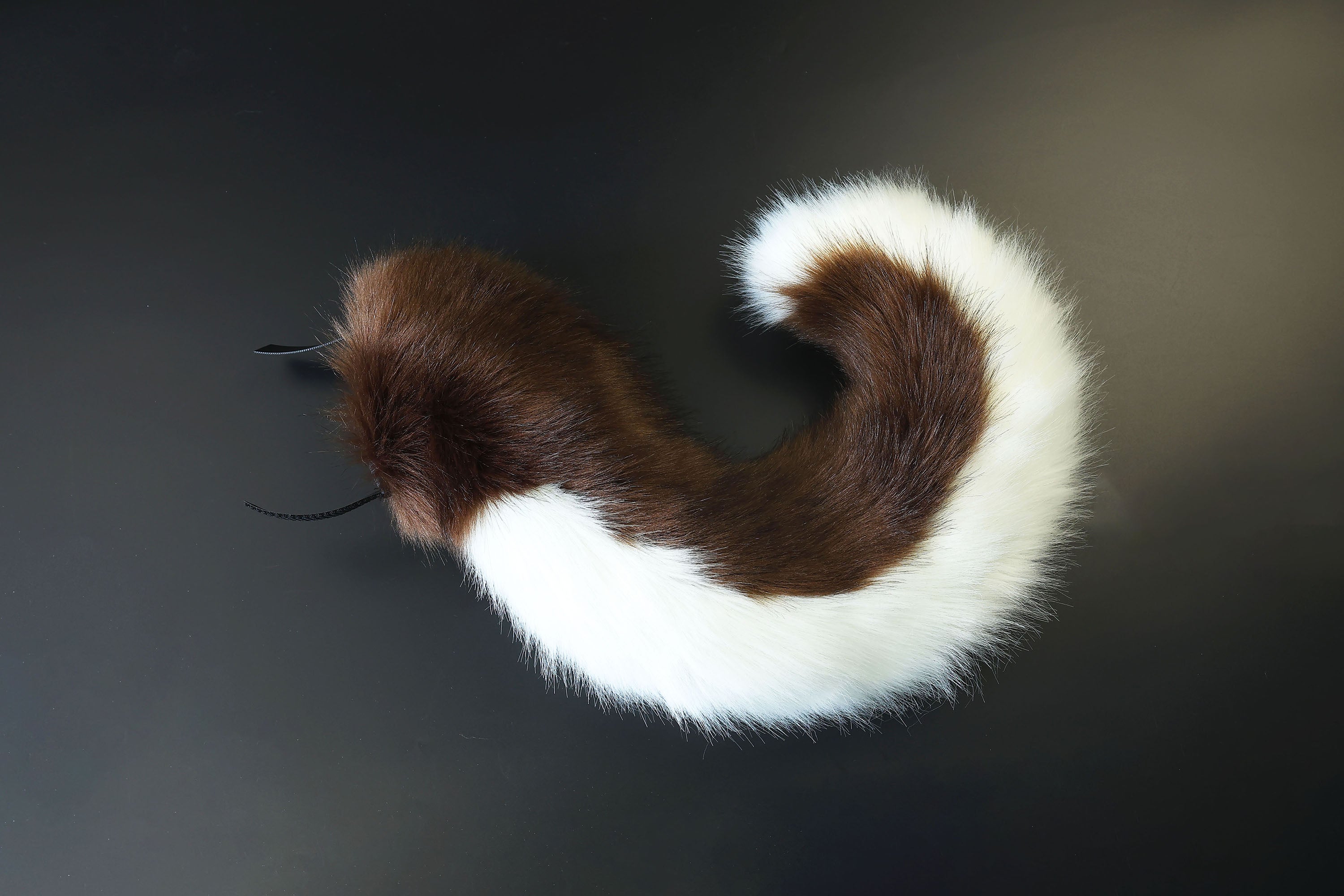 Hyper motion tail sleeve for silicone tail Brown white dog hypermotion tail covers super motion tail covers puppy therian tail kemonomimi