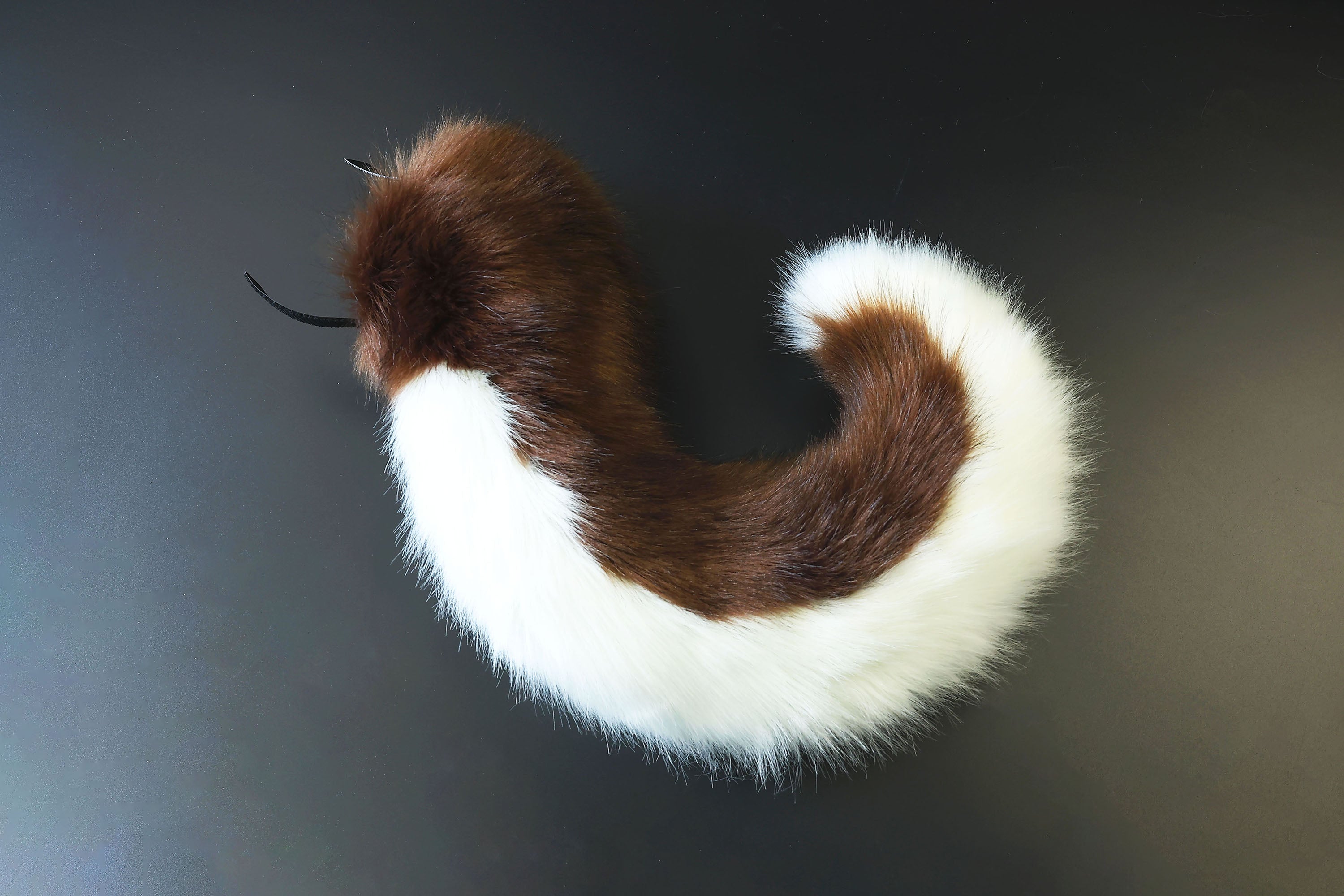 Hyper motion tail sleeve for silicone tail Brown white dog hypermotion tail covers super motion tail covers puppy therian tail kemonomimi