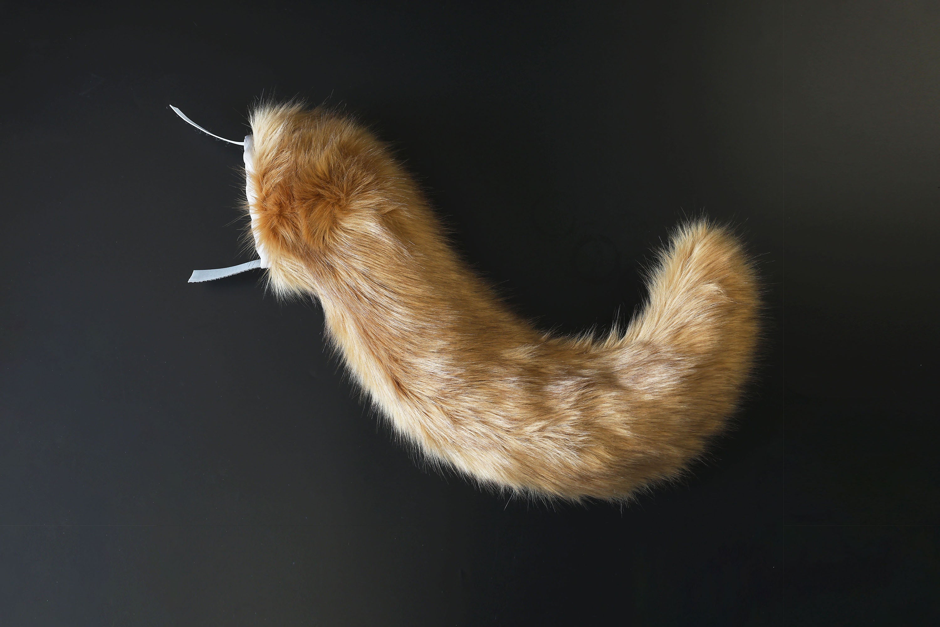 Blonde fox hyper motion tail sleeve wolf hypermotion tail covers super motion wolf tail covers fox therian  cat tail sleeve kemonomimi kitten