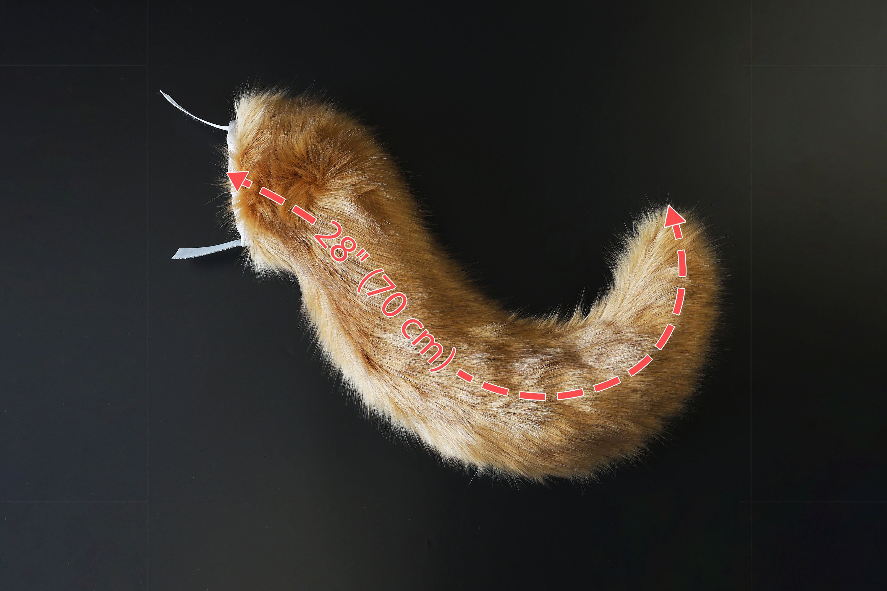 Blonde fox hyper motion tail sleeve wolf hypermotion tail covers super motion wolf tail covers fox therian  cat tail sleeve kemonomimi kitten
