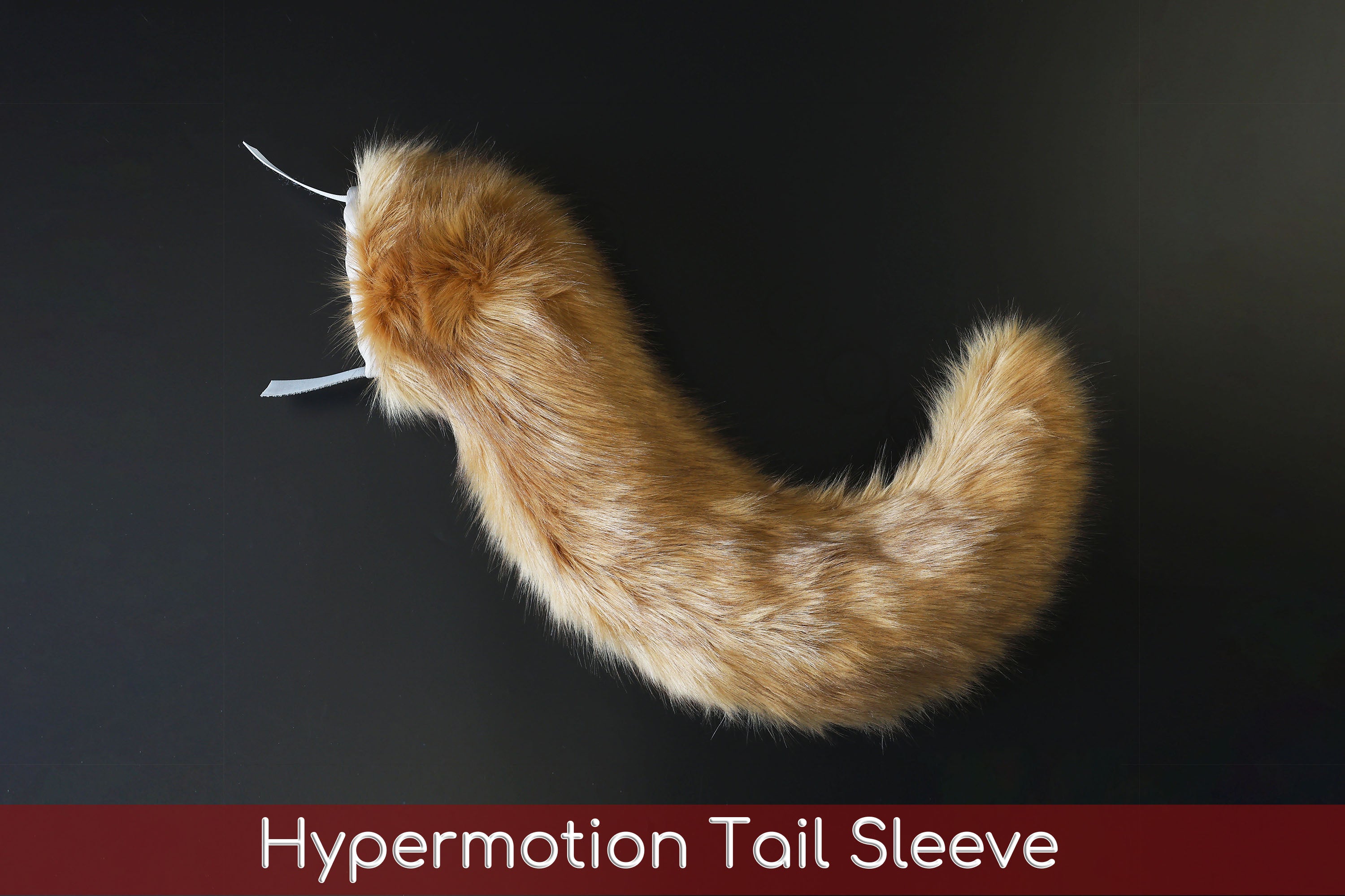 Blonde fox hyper motion tail sleeve wolf hypermotion tail covers super motion wolf tail covers fox therian  cat tail sleeve kemonomimi kitten
