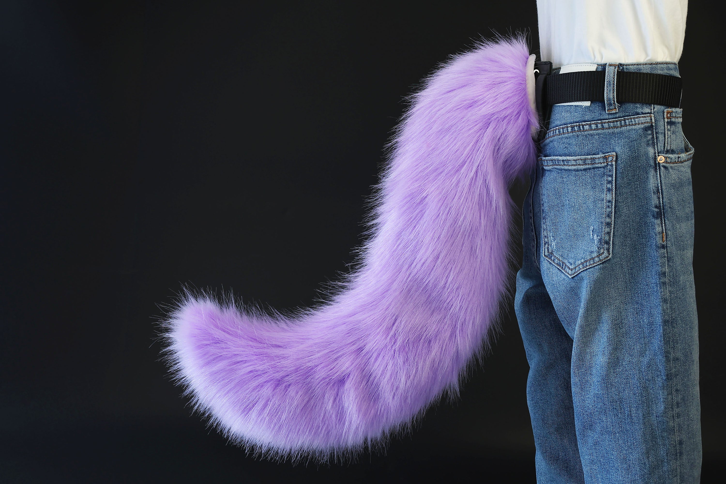 Purple fox hyper motion tail sleeve wolf hypermotion tail covers super motion wolf tail covers fox therian  cat tail sleeve kemonomimi kitten