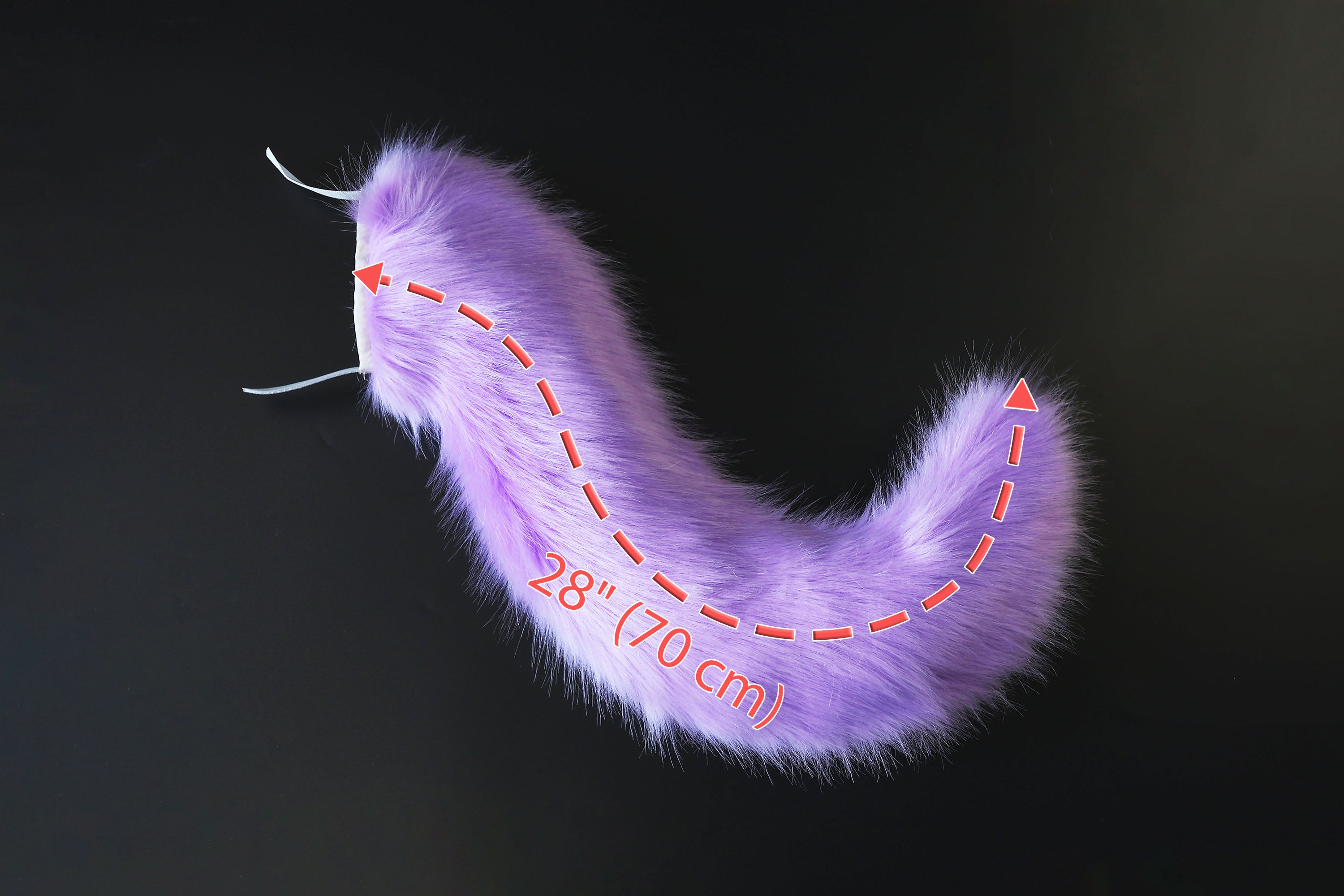 Purple fox hyper motion tail sleeve wolf hypermotion tail covers super motion wolf tail covers fox therian  cat tail sleeve kemonomimi kitten