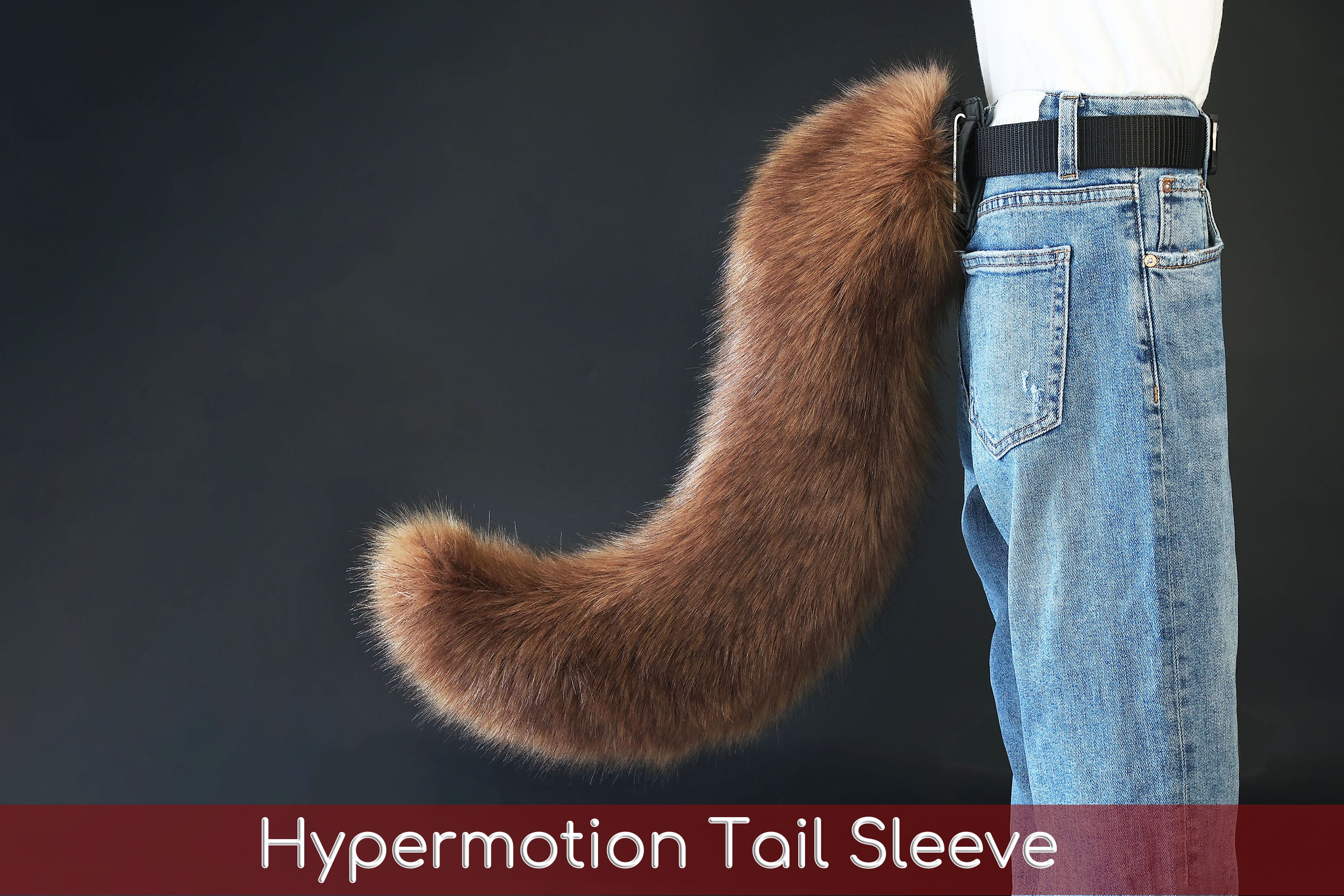 Brown fox hyper motion tail sleeve wolf hypermotion tail covers super motion wolf tail covers fox therian  cat tail sleeve kemonomimi kitten