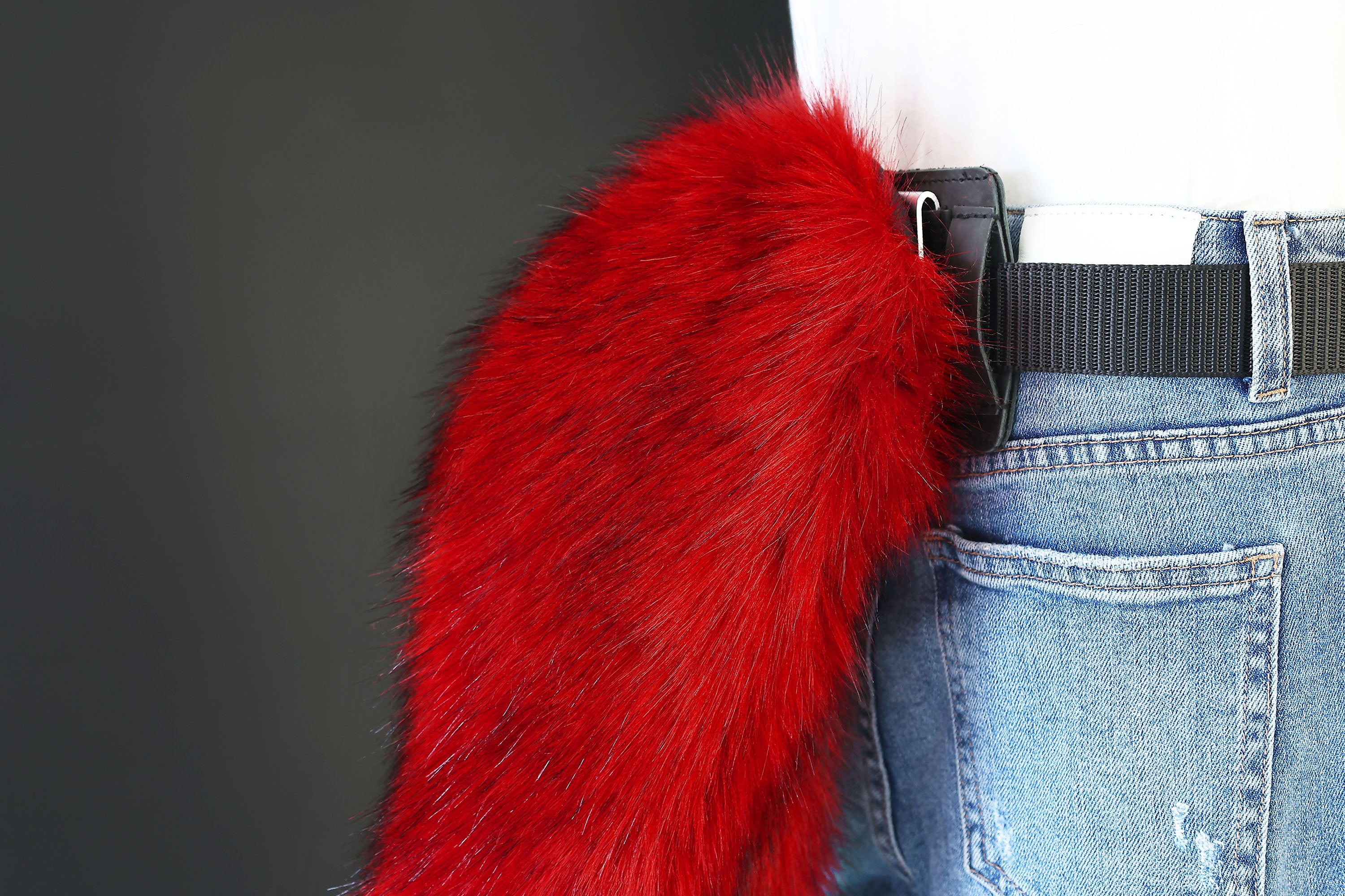 Red fox hyper motion tail sleeve wolf hypermotion tail covers super motion wolf tail covers fox therian  cat tail sleeve kemonomimi kitten