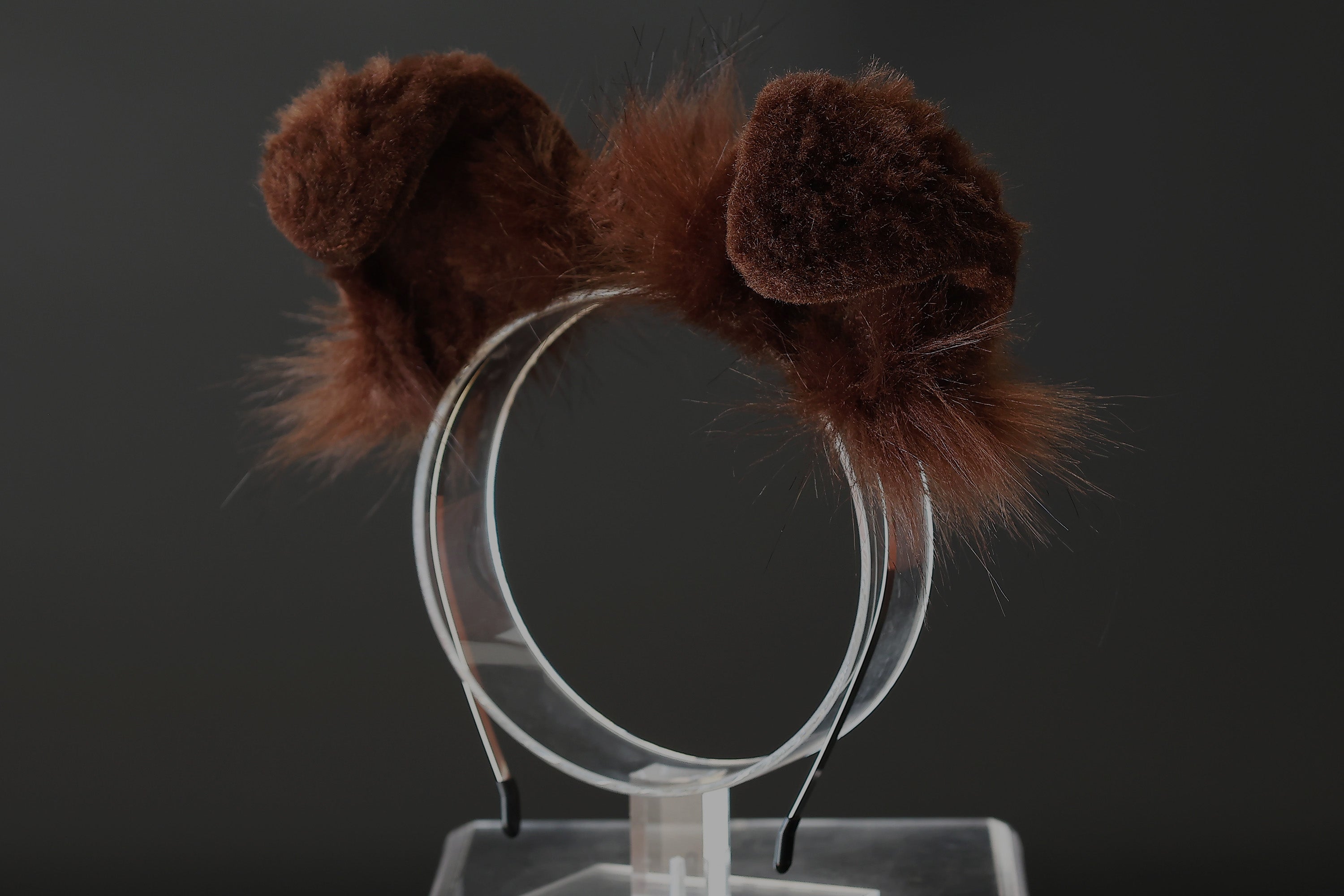 Brown faux fur puppy ear and tail plug realistic white with black tip fake fur furry shiba Inu dog tail and ears anime cosplay shepherd dog kemonomimi puppy play dog therian