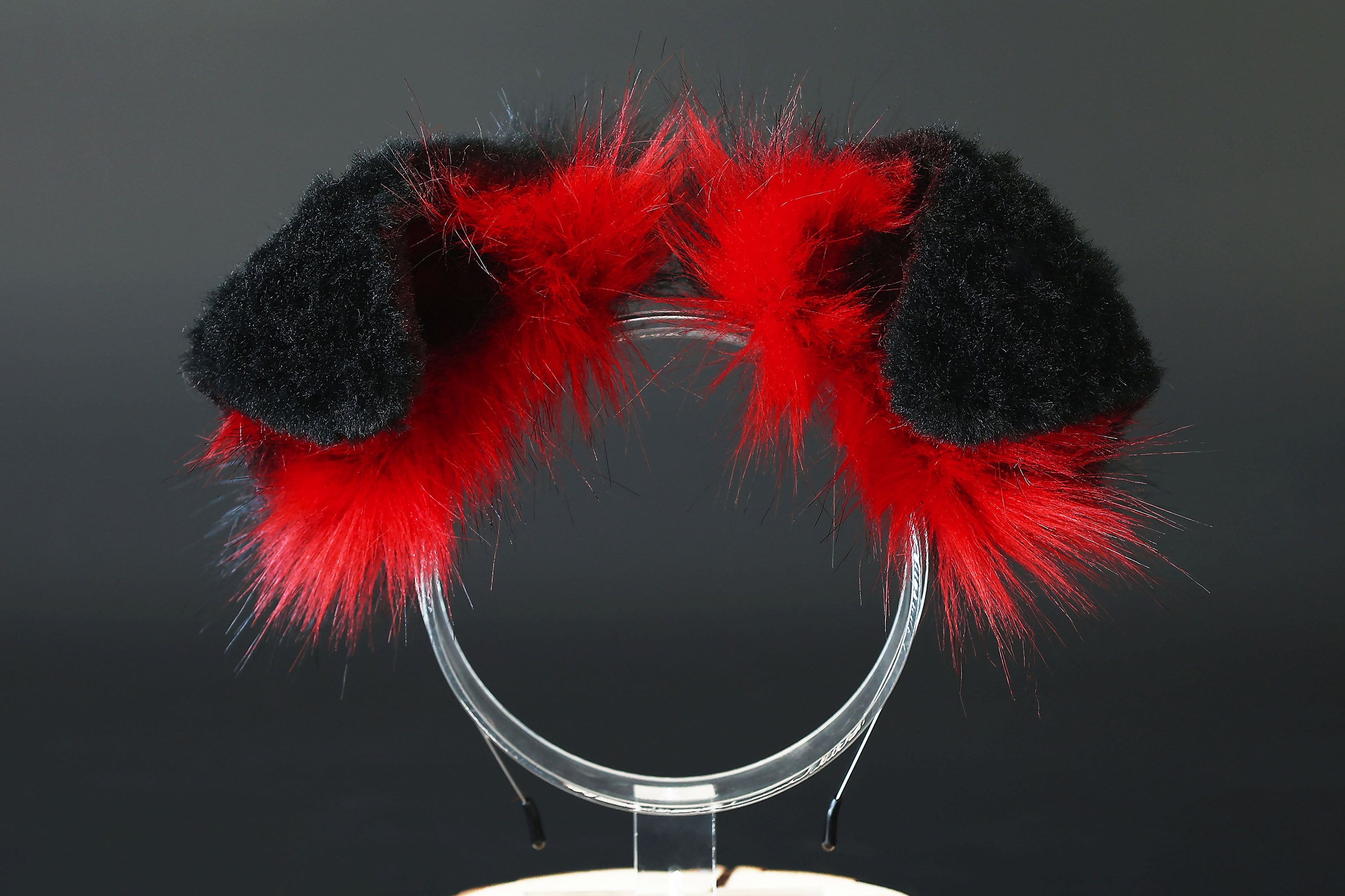 Red black puppy ear and tail plug set kemonomimi Shepherd dog ear and tail plug set Shiba Inu dog ear and tail butt plug set cosplay petplay puppy play