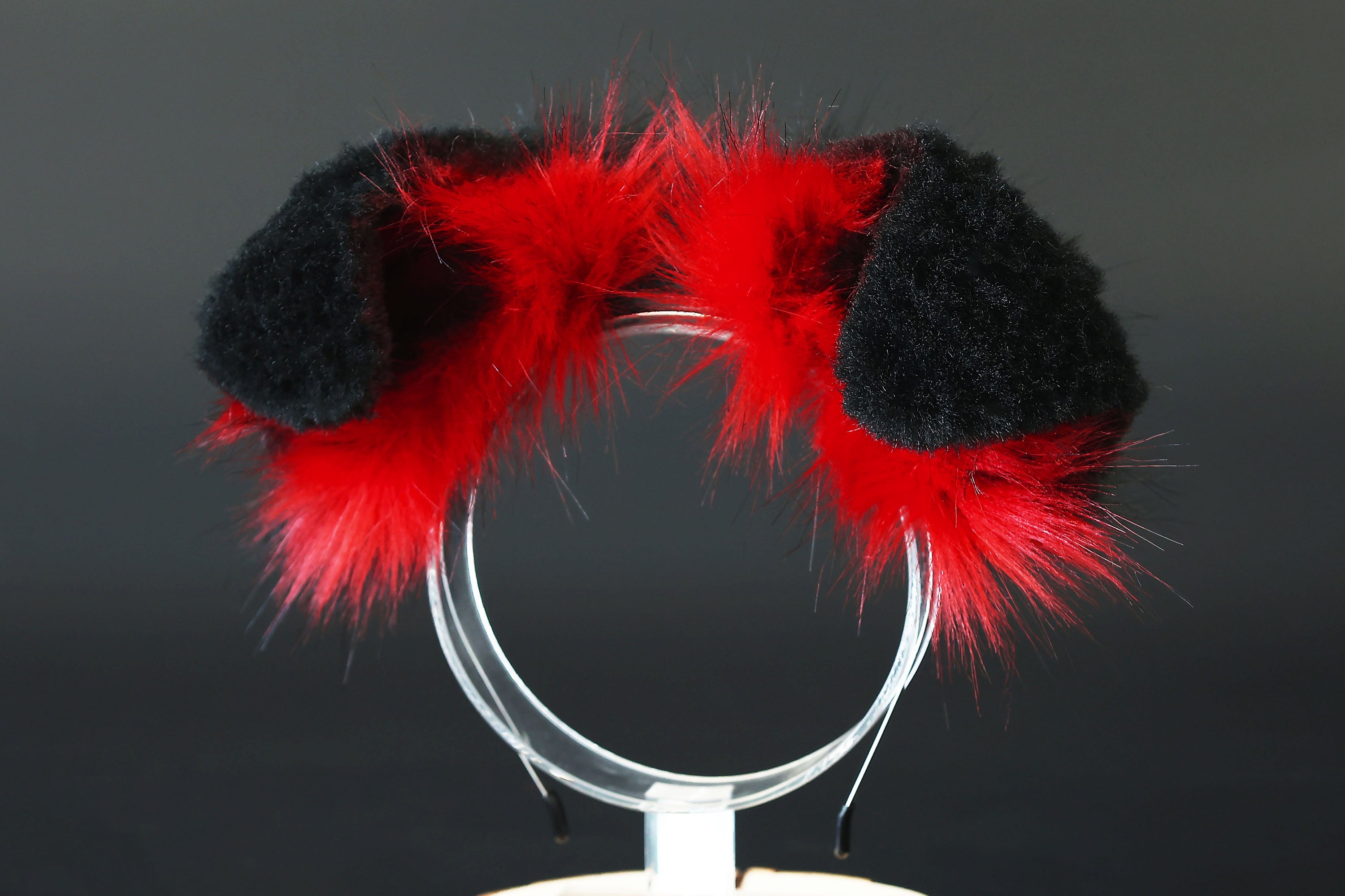 Red black puppy ear and tail plug set kemonomimi Shepherd dog ear and tail plug set Shiba Inu dog ear and tail butt plug set cosplay petplay puppy play