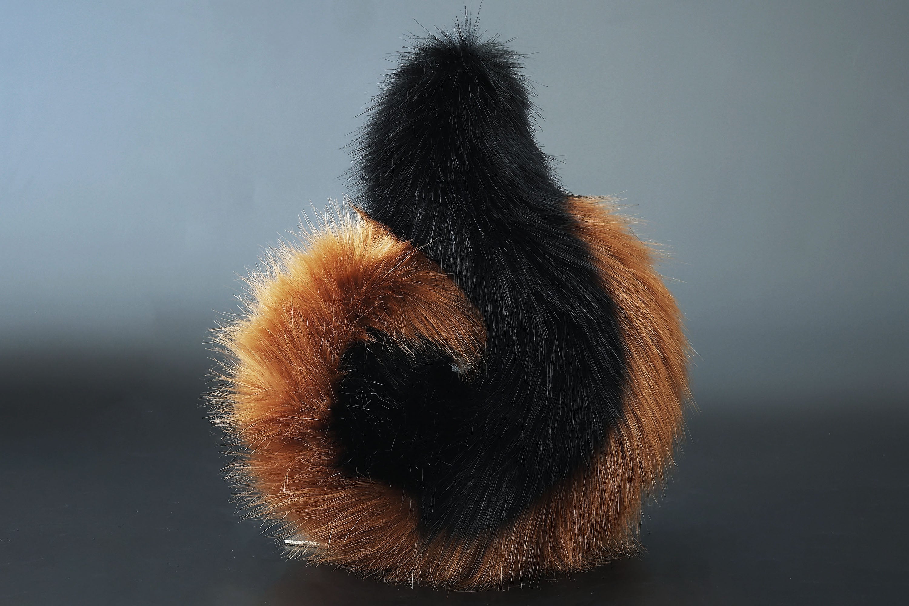 Black brown puppy ear and tail plug set kemonomimi Shepherd dog ear and tail plug set Shiba Inu dog ear and tail butt plug set cosplay petplay puppy play