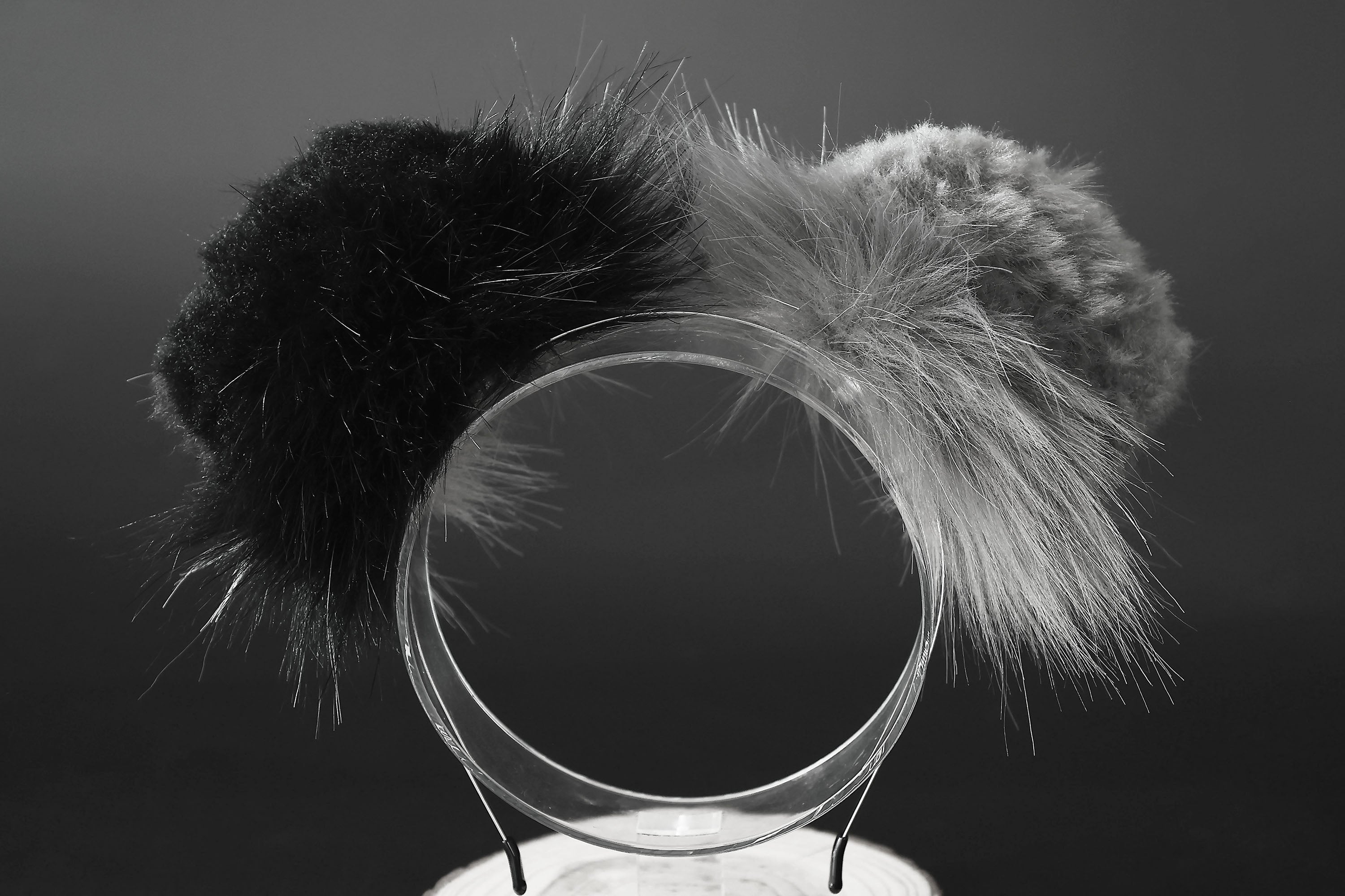 Gray black faux fur shepherd dog tail and ear Shiba Inu dog ear and tail butt plug dog therian animal cosplay puppy ear and tail puppy kemonomimi gift
