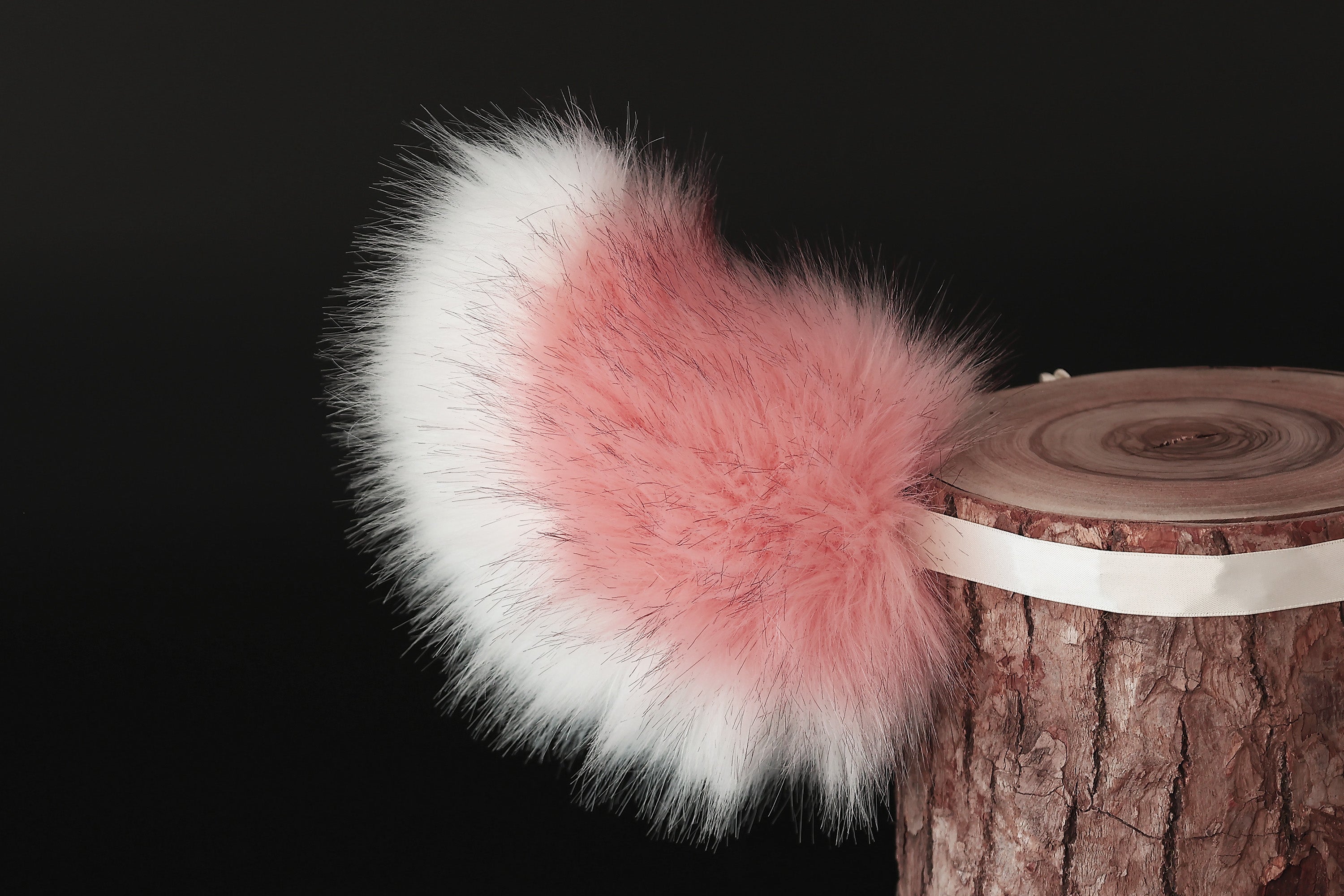 Realistic faux fur bunny ear and tail butt plug bendable bunny ear cosplay white rabbit ear and tail pink white neko ear petplay anime cosplay bunny kemonomimi