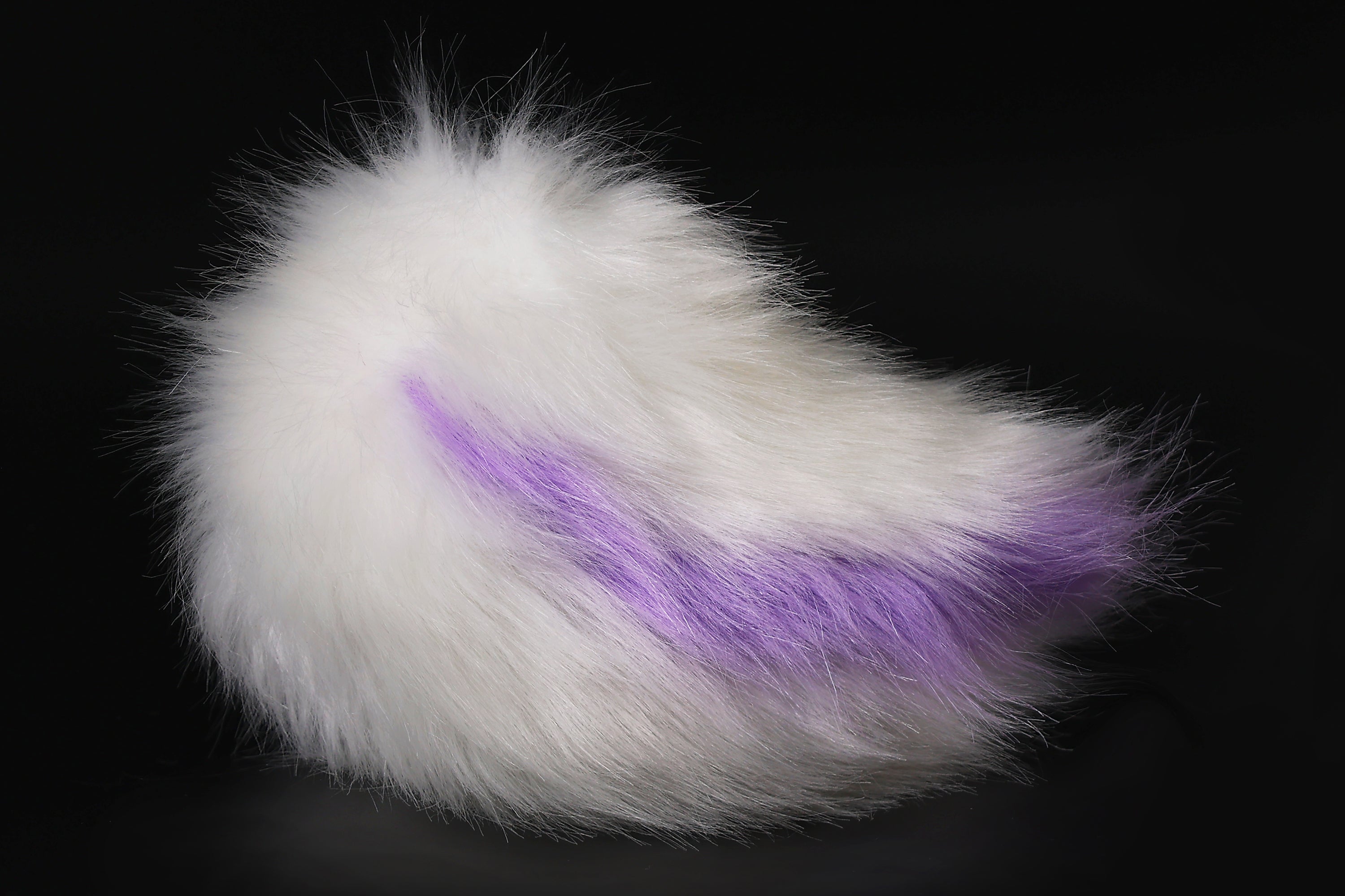 purple white soft lop bunny ear and tail cosplay faux fur long floppy rabbit ears tail bunny kemonomimi rabbit therian