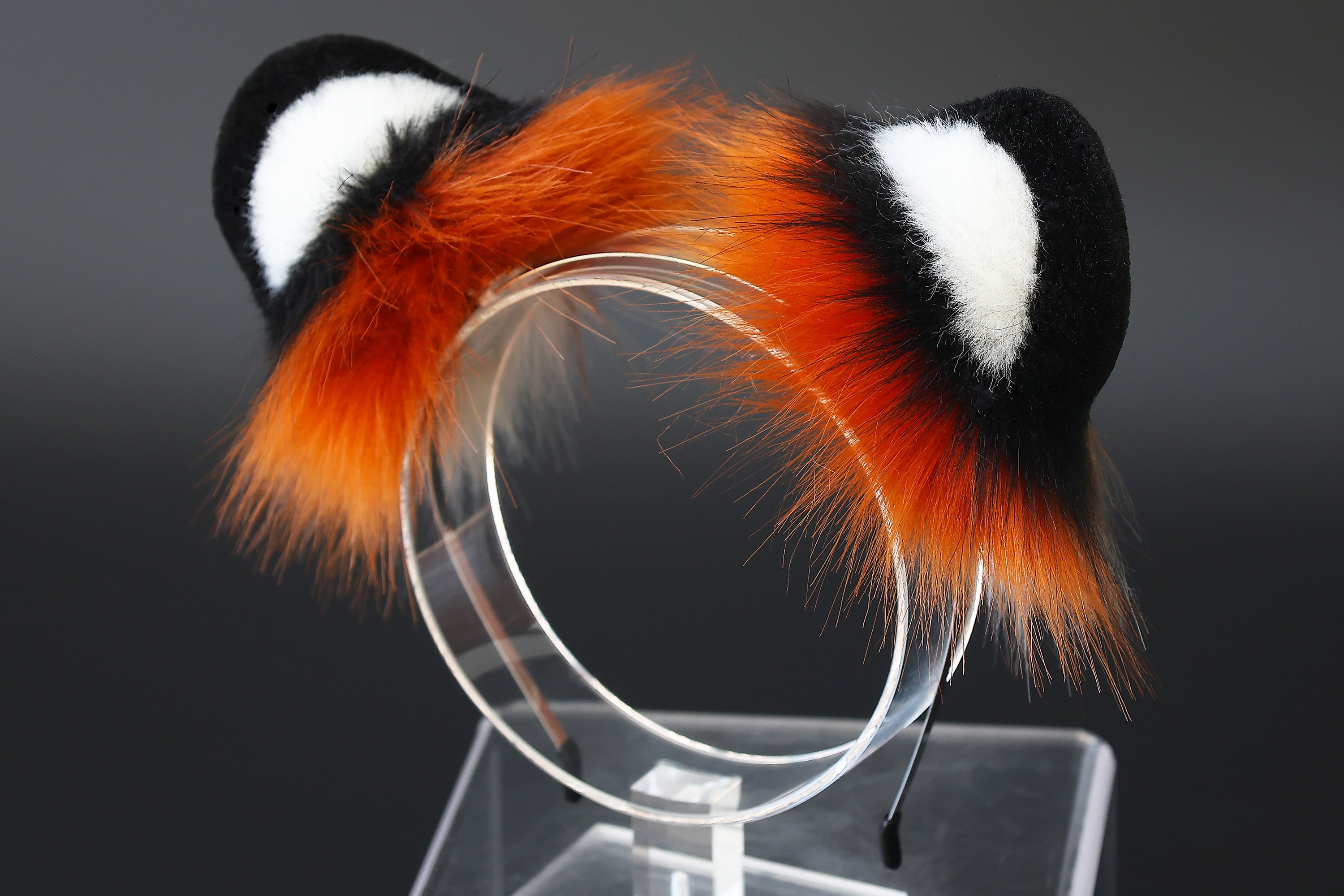 realistic faux fur tiger ear and tail set tiger tail butt plug and ear anime cosplay ear and tail set petplay cosplay tail and ear kenomomimi
