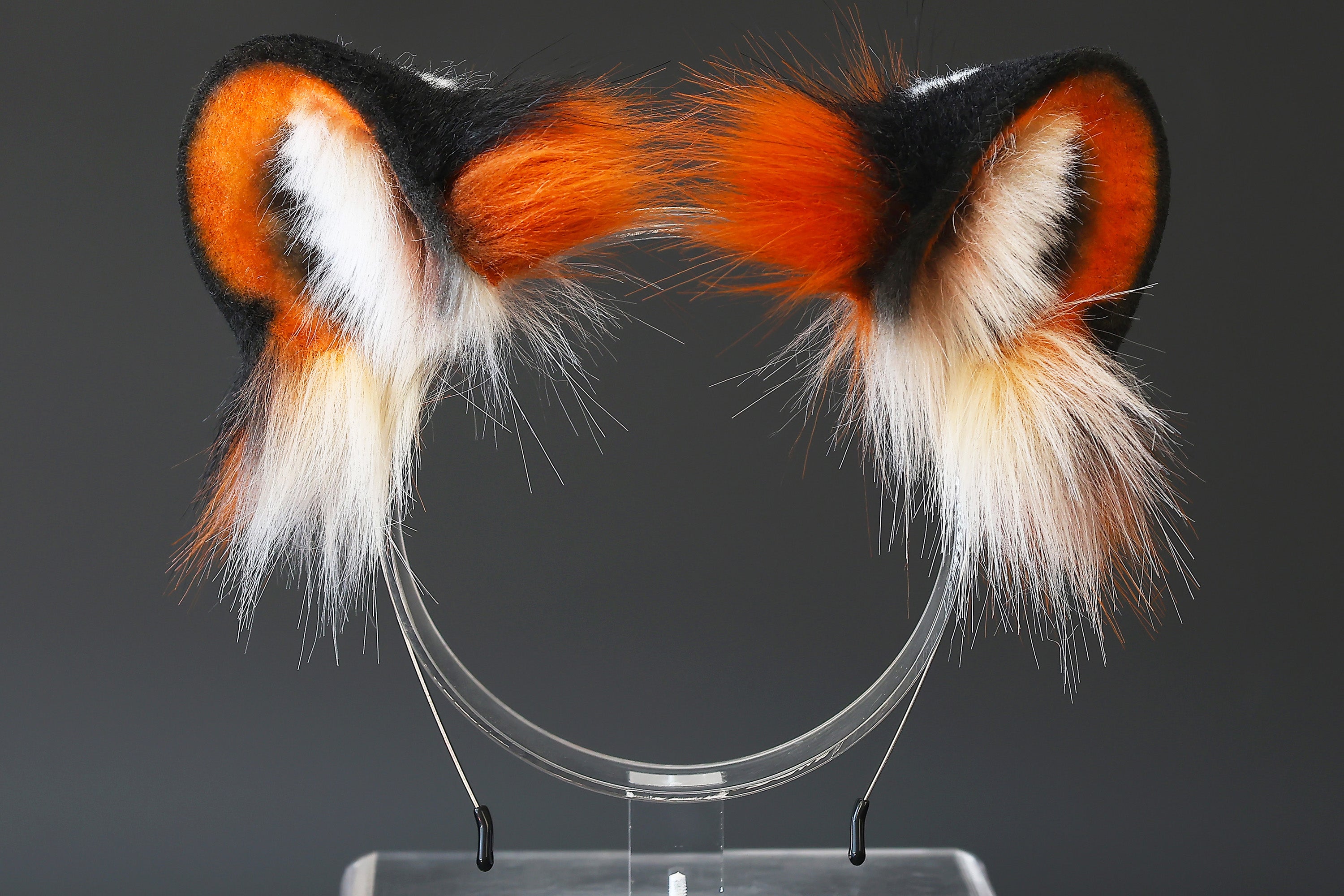 realistic faux fur tiger ear and tail set tiger tail butt plug and ear anime cosplay ear and tail set petplay cosplay tail and ear kenomomimi