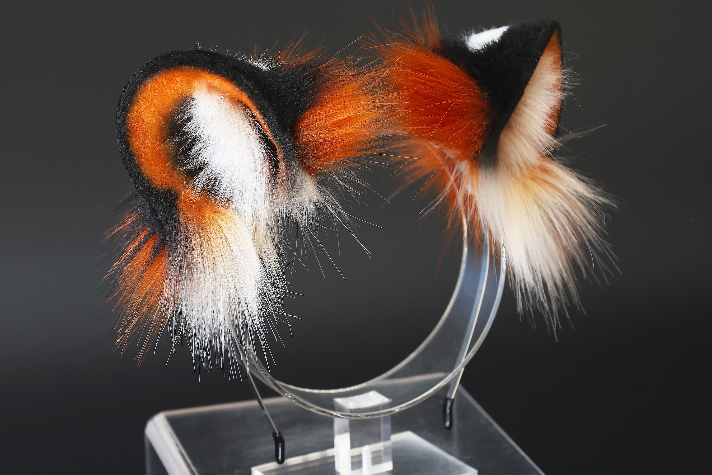 realistic faux fur tiger ear and tail set tiger tail butt plug and ear anime cosplay ear and tail set petplay cosplay tail and ear kenomomimi