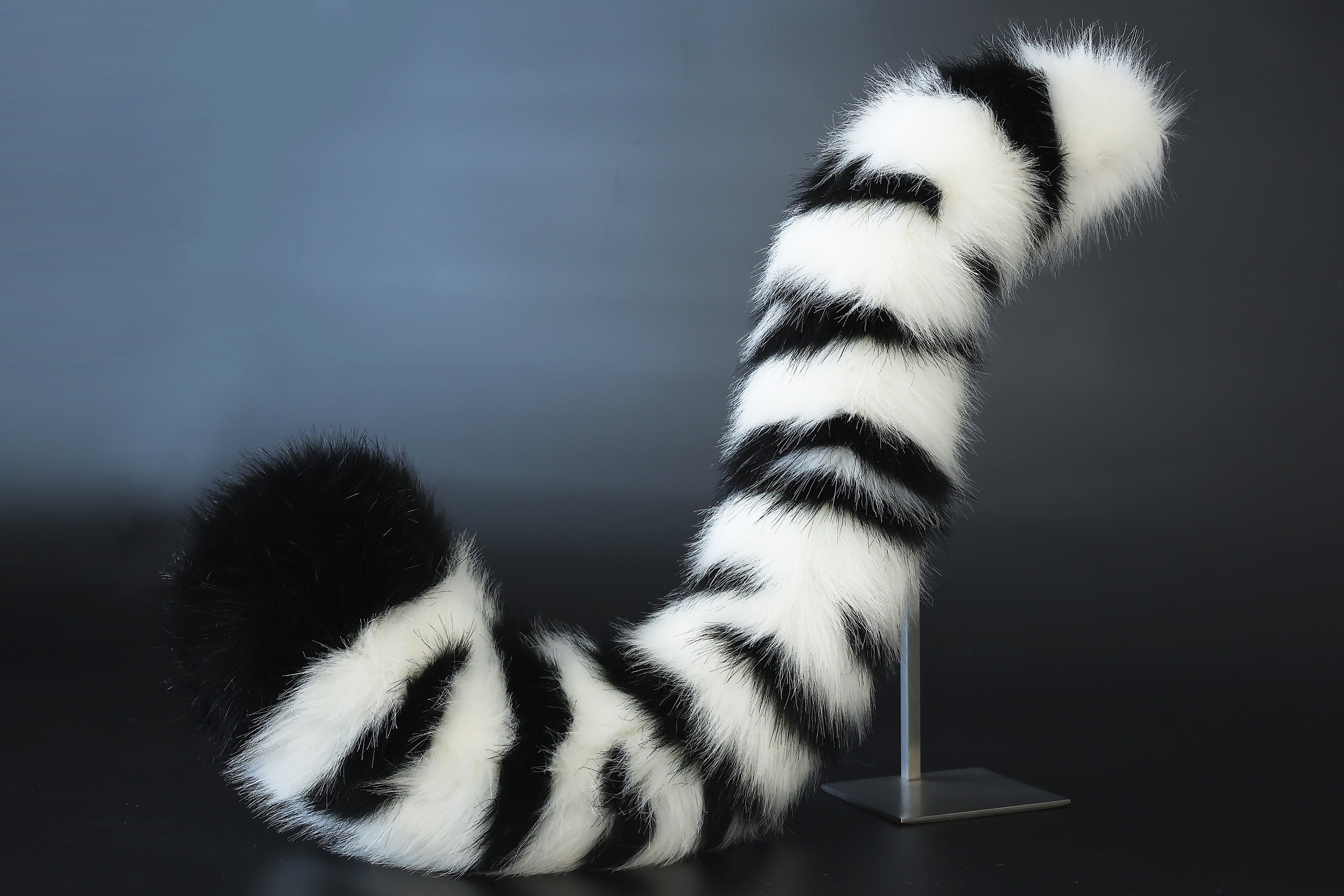 Realistic faux fur white tiger ear and tail set tiger tail and ear therian tiger petplay animal cosplay tail and ear tiger kemonomimi ears