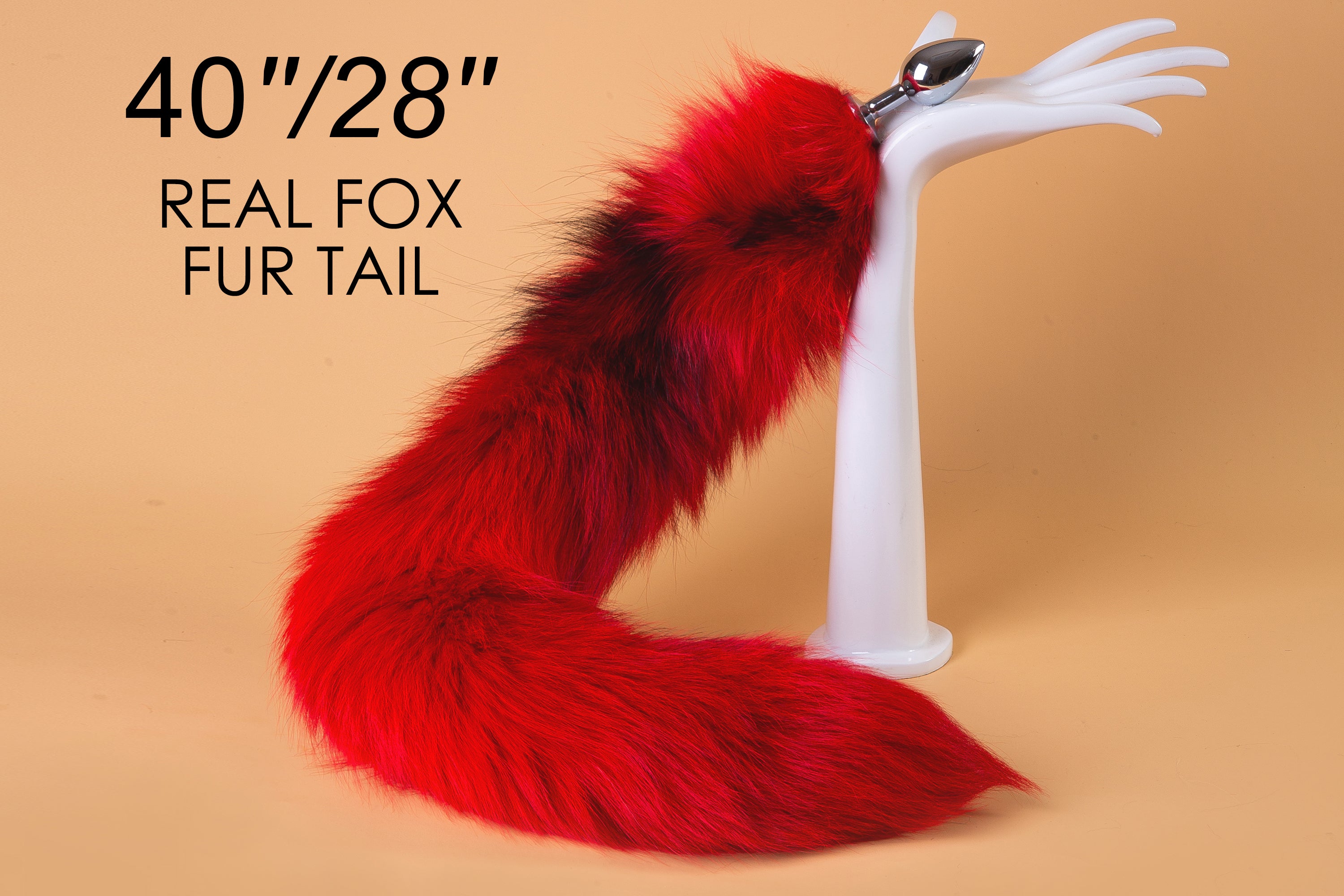 red black real fox tail plug kitten long real wolf tail butt plug tail buttplug-anime cosplay neko sex toy bdsm anal plug ass plug