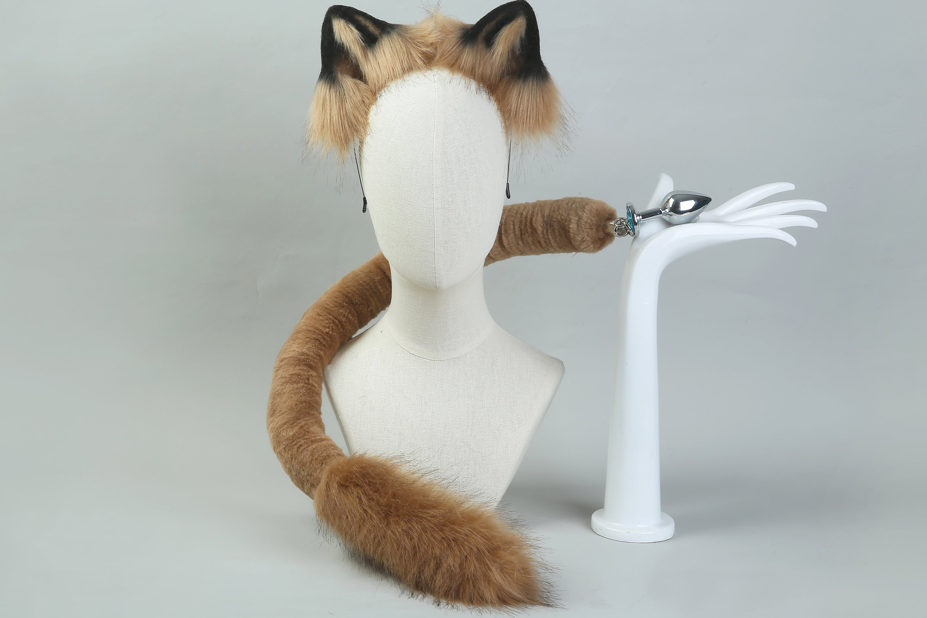 balck lion tail plug and ear set cosplay ear and tail set pet play lio Aliriga balck lion tail plug and ear set cosplay ear and tail set pet play lio Aliriga