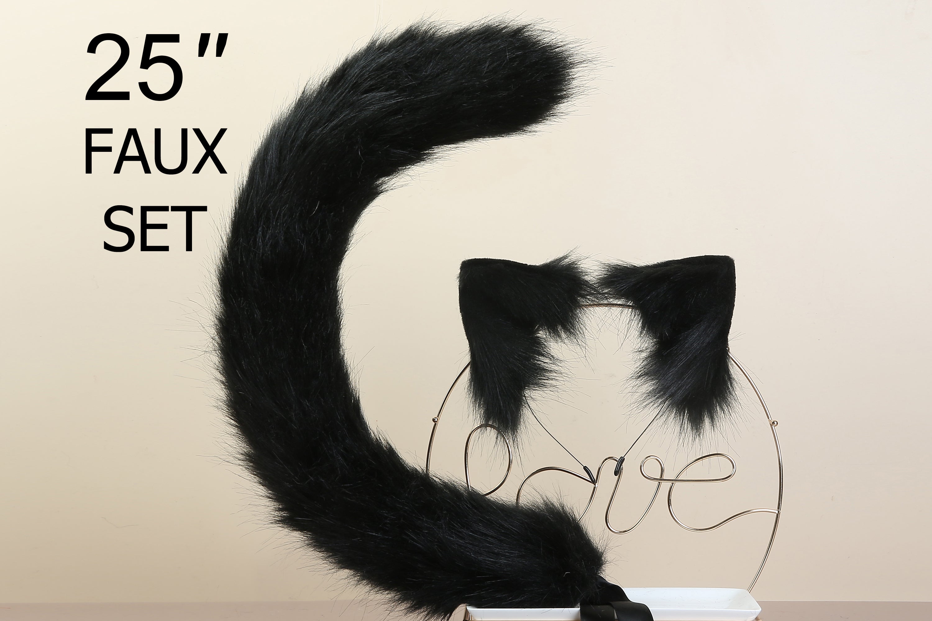 black cat ear and tail plug set kitten tail buttplug cat tail butt plu Aliriga black cat ear and tail plug set kitten tail buttplug cat tail butt plu Aliriga